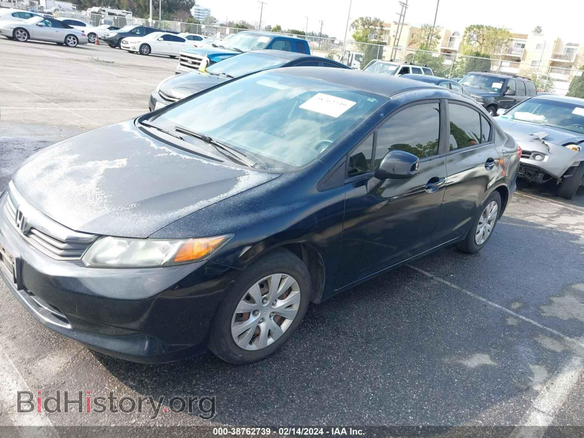 2012 HONDA CIVIC - VIN: 2HGFB2F5XCH590292 - Фото 2