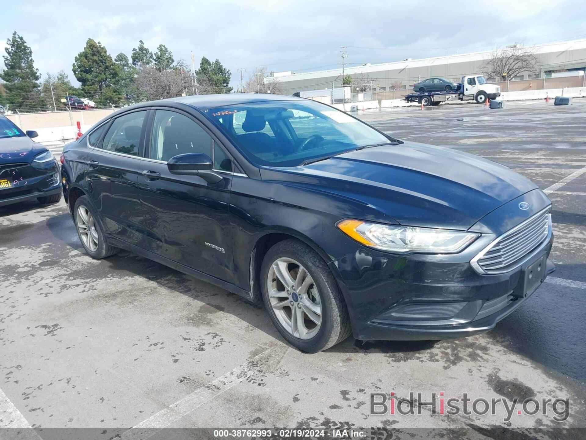 Photo 3FA6P0LU9JR133285 - FORD FUSION HYBRID 2018