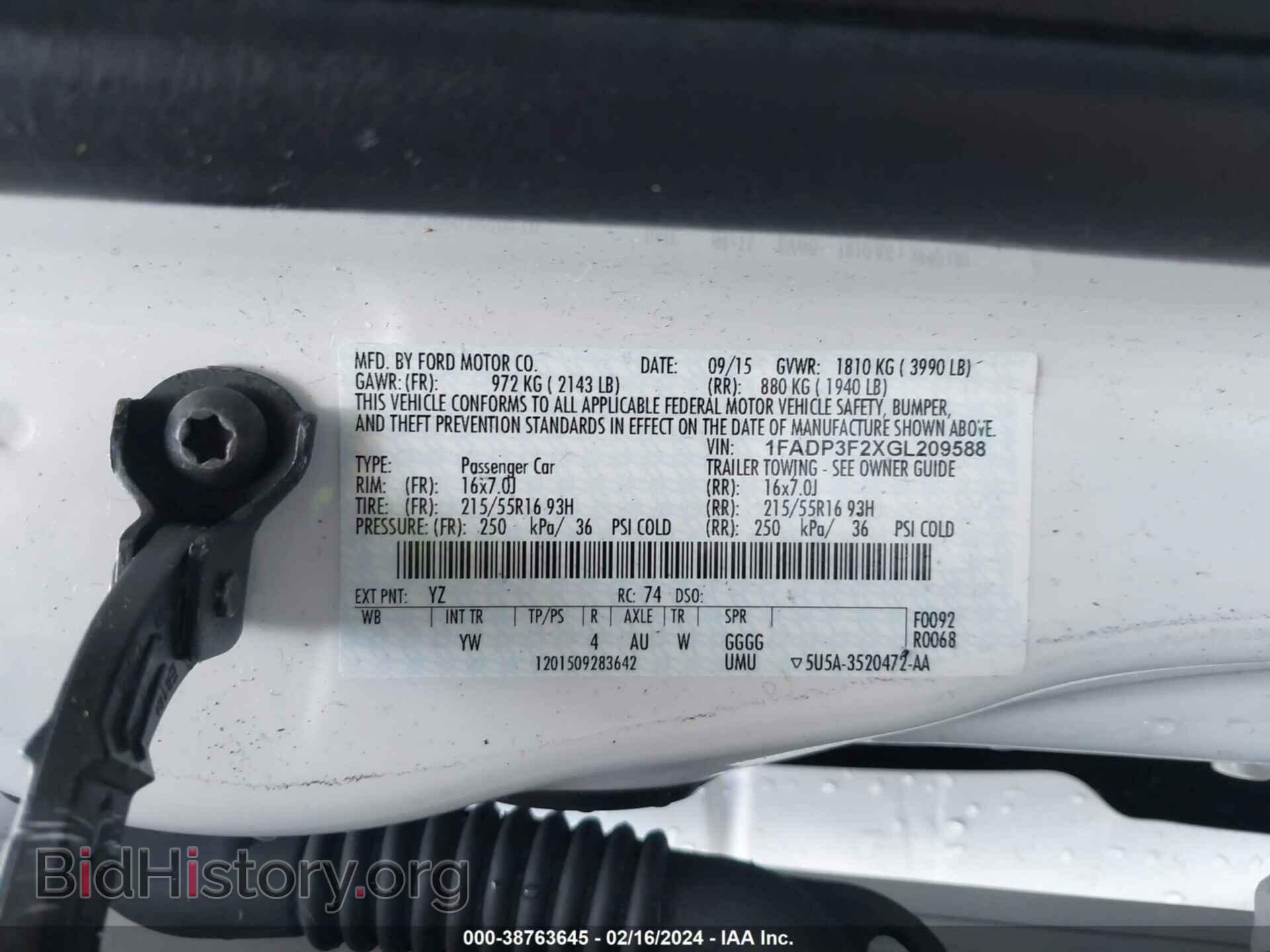 2016 FORD FOCUS - VIN: 1FADP3F2XGL209588 - Photo 9