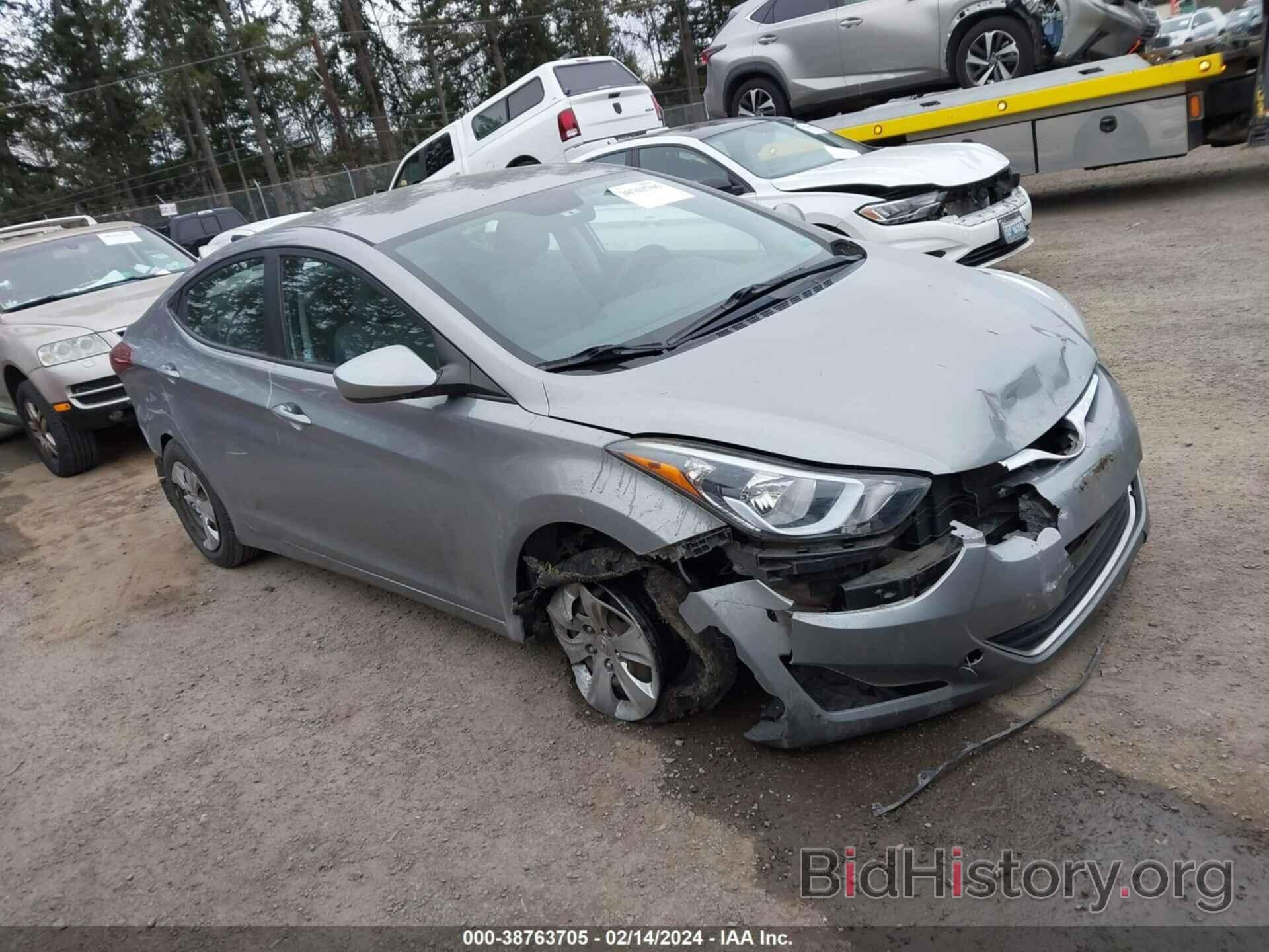 Photo KMHDH4AE1GU526499 - HYUNDAI ELANTRA 2016