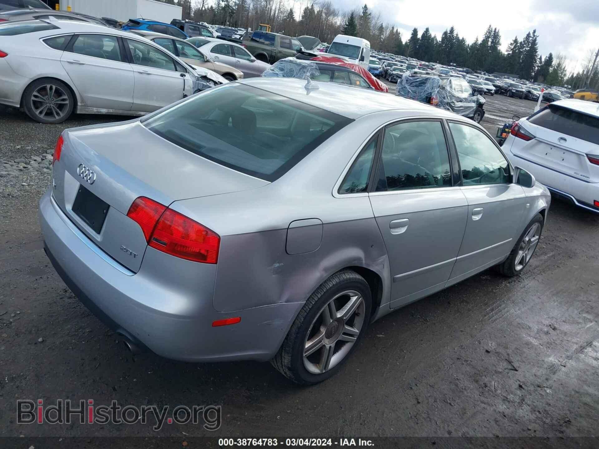 2007 AUDI A4 - VIN: WAUAF78E27A188565 - Фото 4