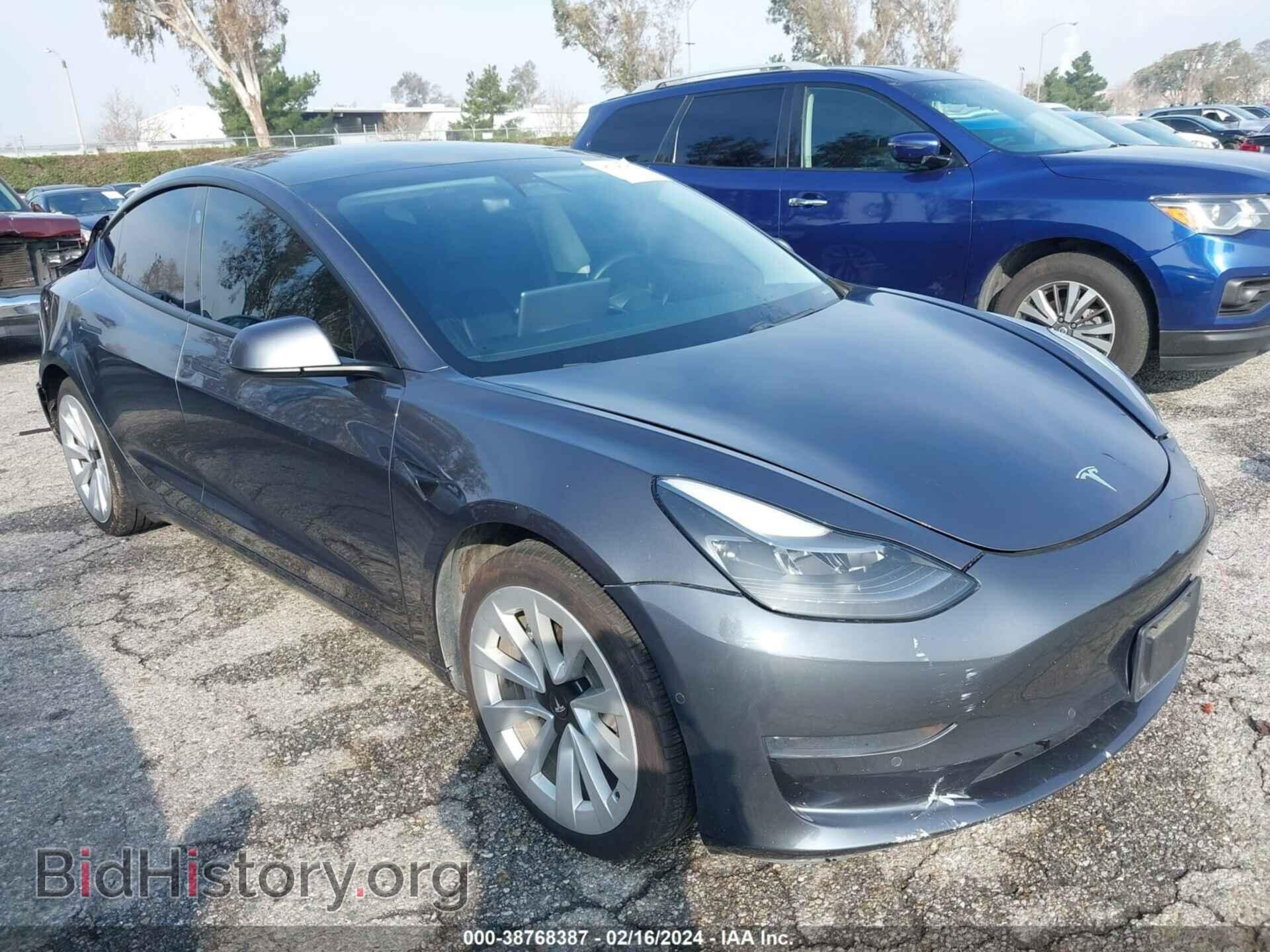 Photo 5YJ3E1EA1MF876654 - TESLA MODEL 3 2021