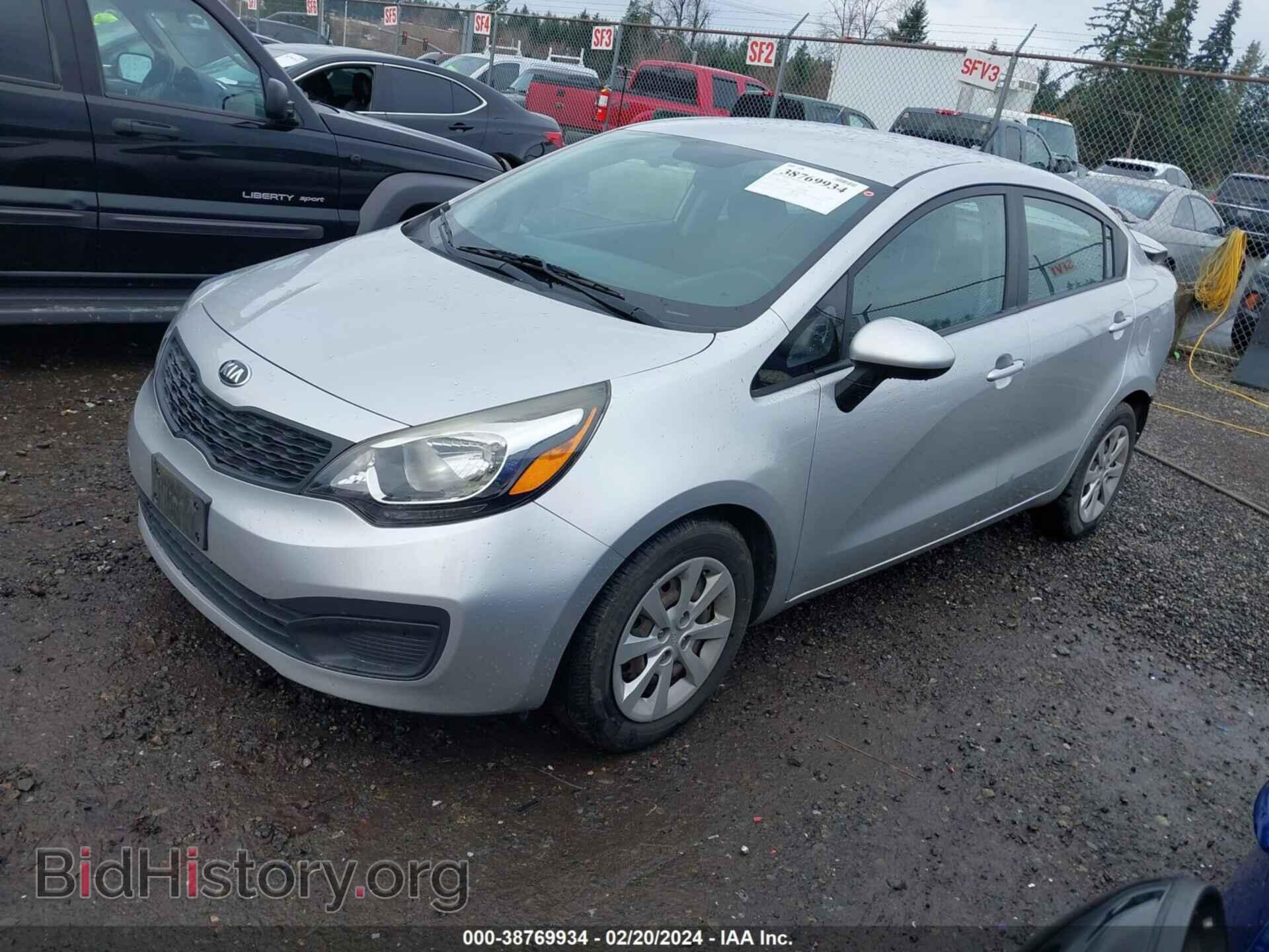 2013 KIA RIO - VIN: KNADM4A37D6284474 - Фото 2