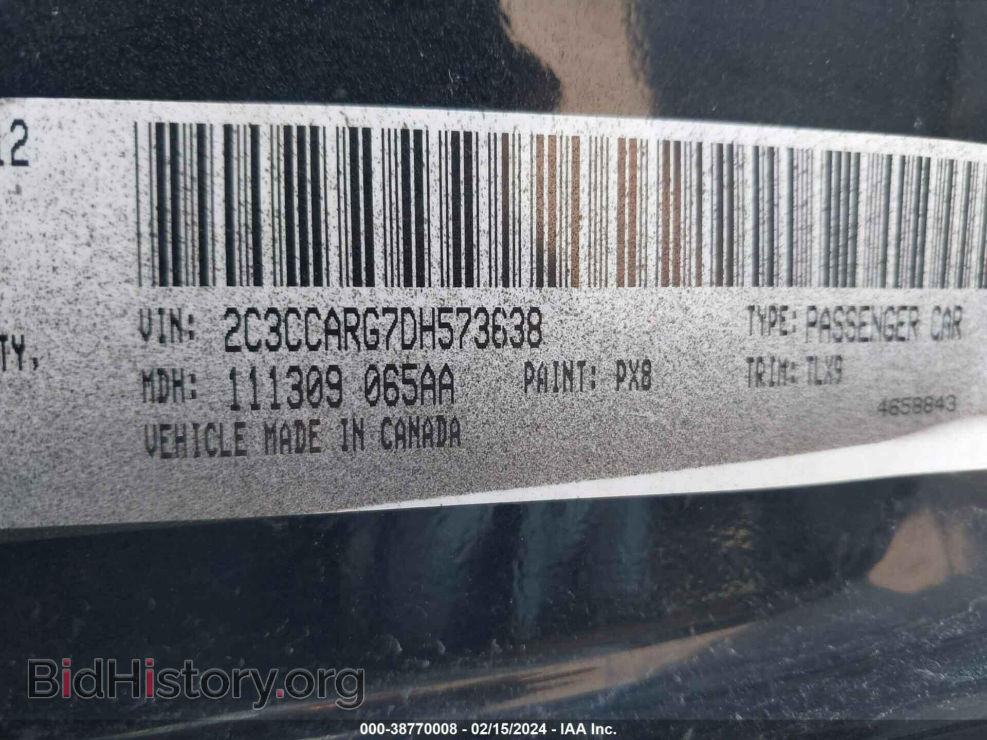 2013 CHRYSLER 300 - VIN: 2C3CCARG7DH573638 - Фото 9
