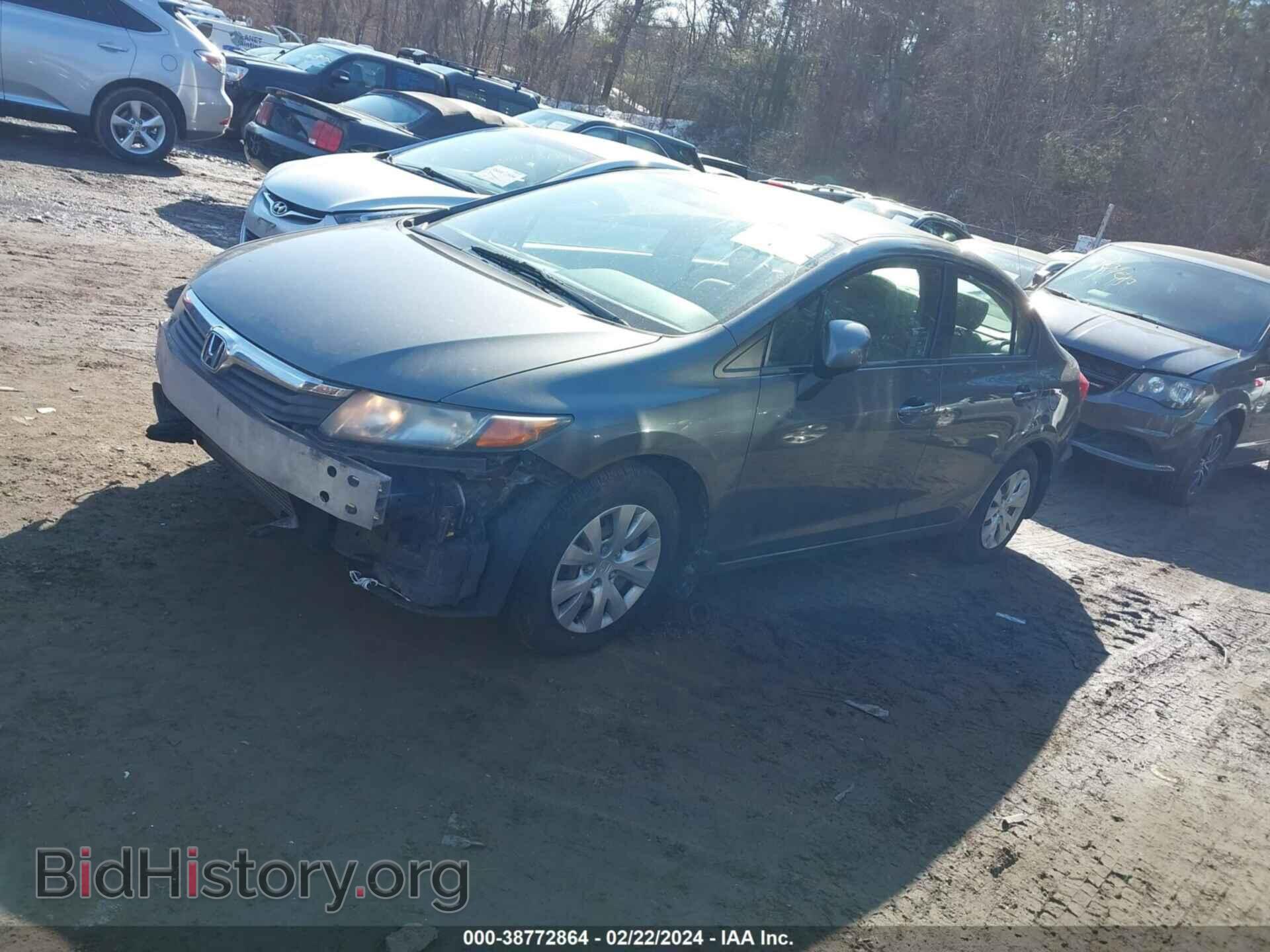 2012 HONDA CIVIC - VIN: 19XFB2F55CE373954 - Фото 2