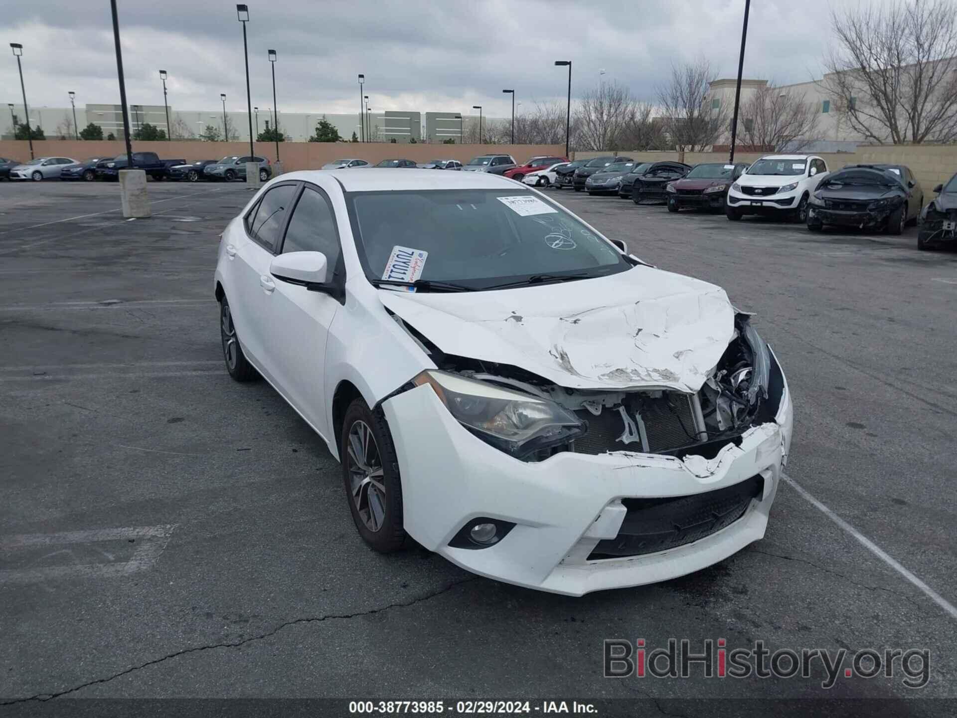 Photo 5YFBURHE5GP559187 - TOYOTA COROLLA 2016