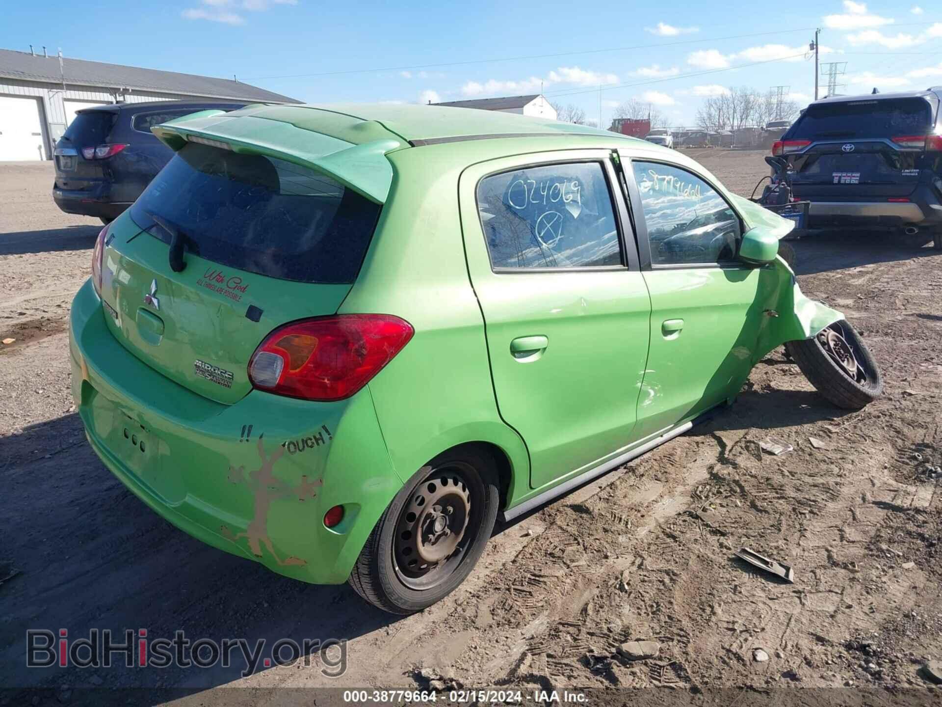 2014 MITSUBISHI MIRAGE - VIN: ML32A3HJ0EH024069 - Фото 4