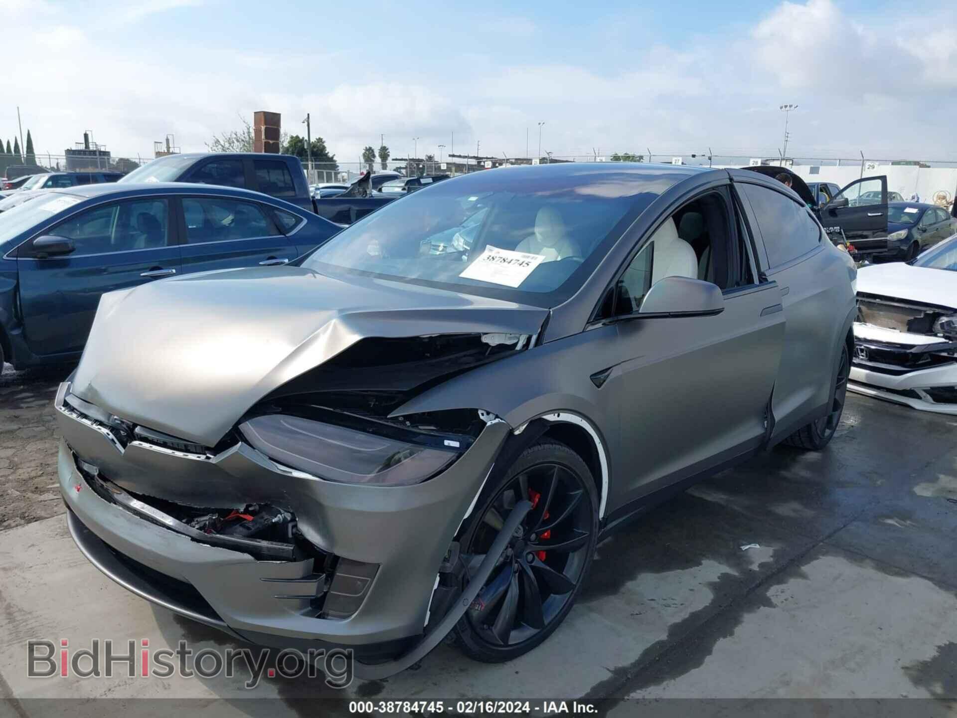2020 TESLA MODEL X - VIN: 5YJXCBE40LF244430 - Фото 2