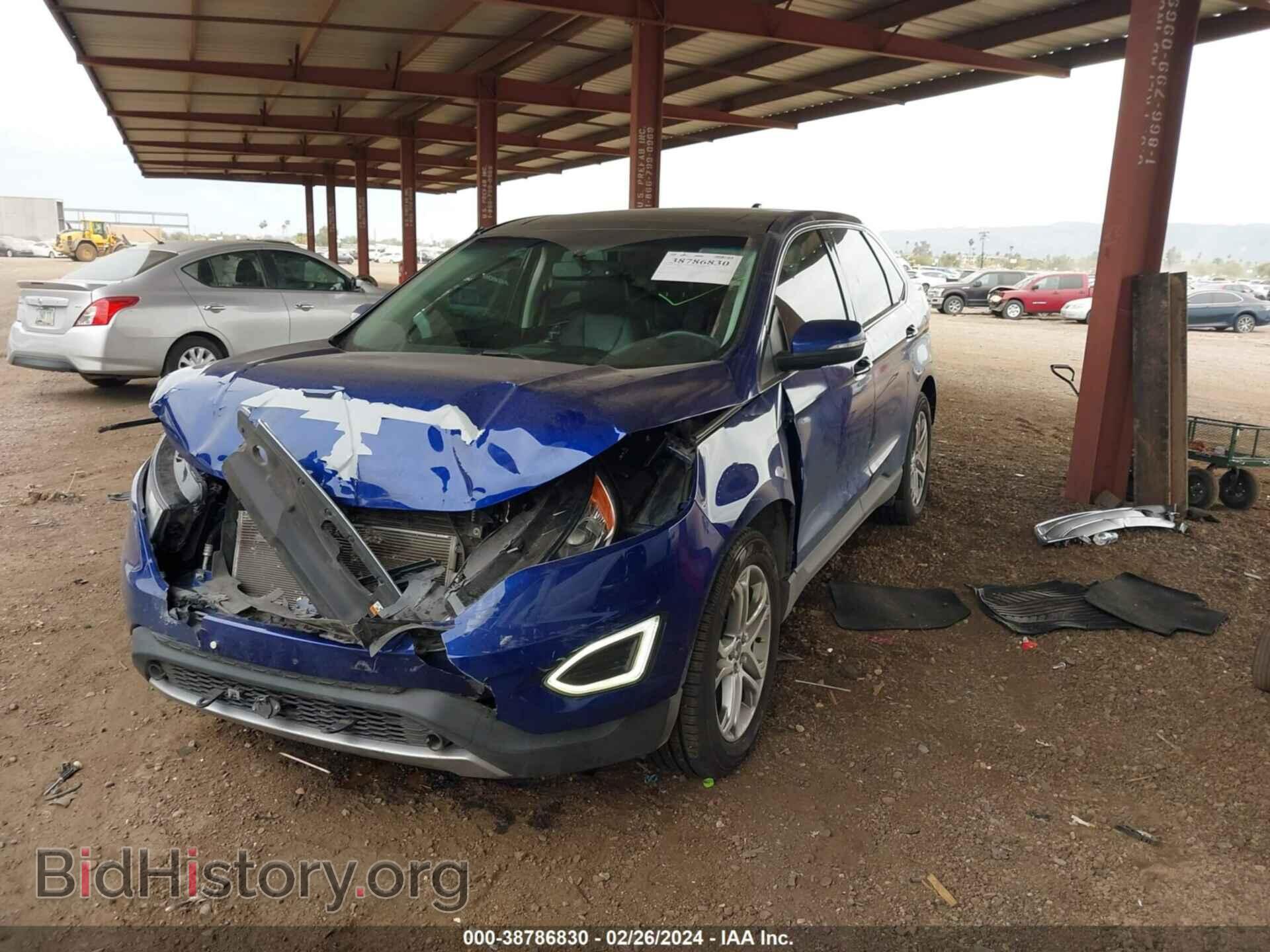 2015 FORD EDGE - VIN: 2FMTK4K87FBB68108 - Photo 2