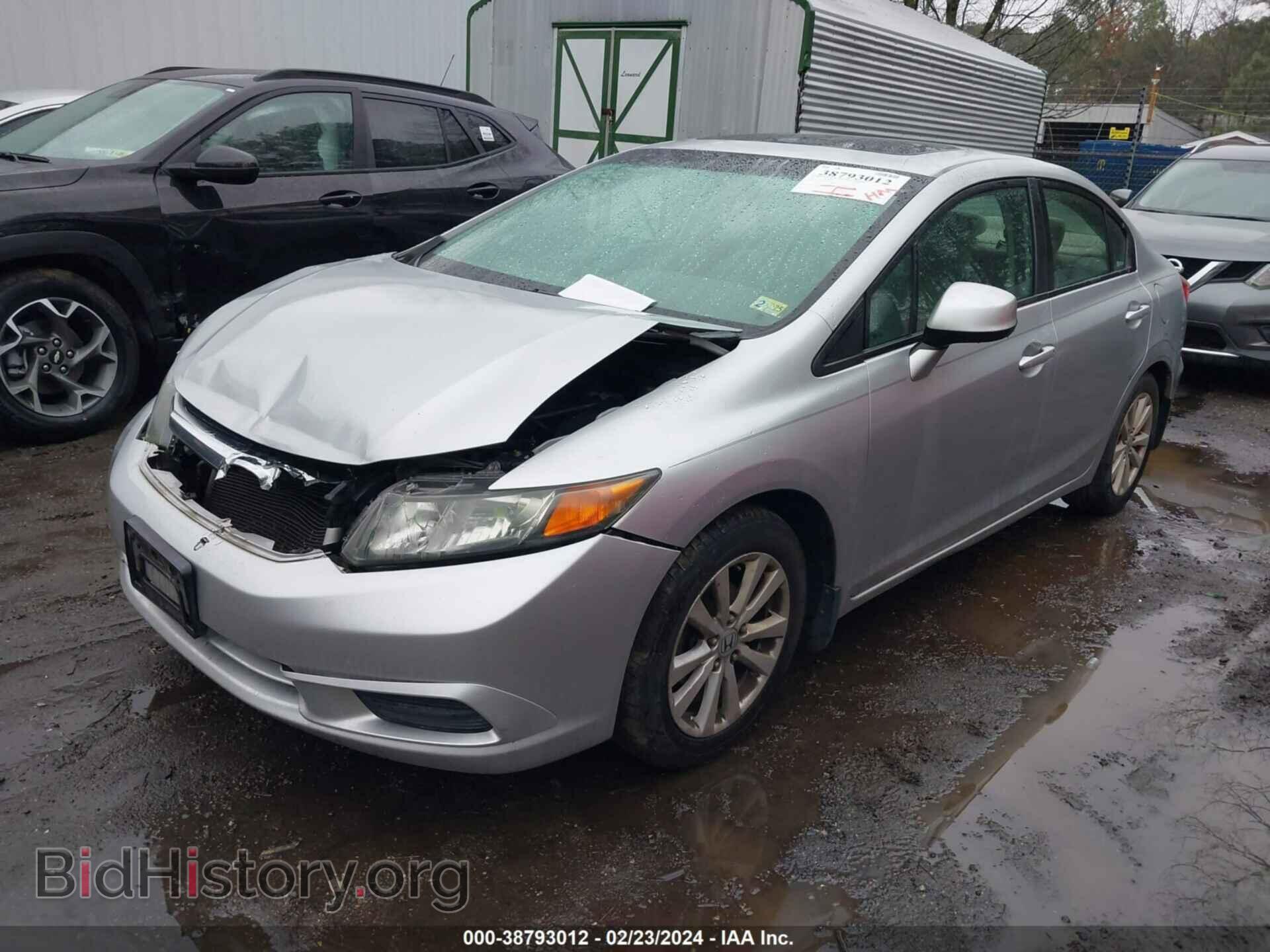 2012 HONDA CIVIC - VIN: 2HGFB2F83CH502788 - Фото 2