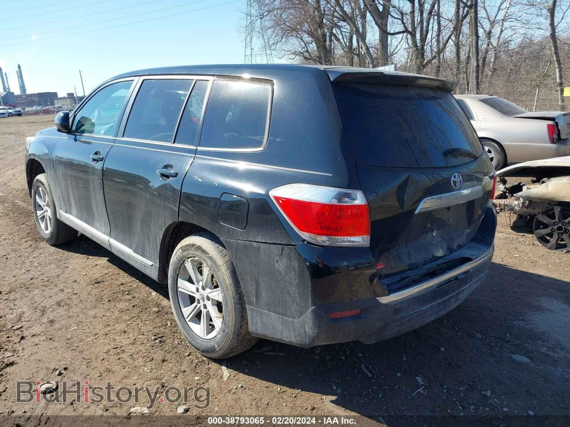 2013 TOYOTA HIGHLANDER - VIN: 5TDBK3EH8DS259101 - Фото 3