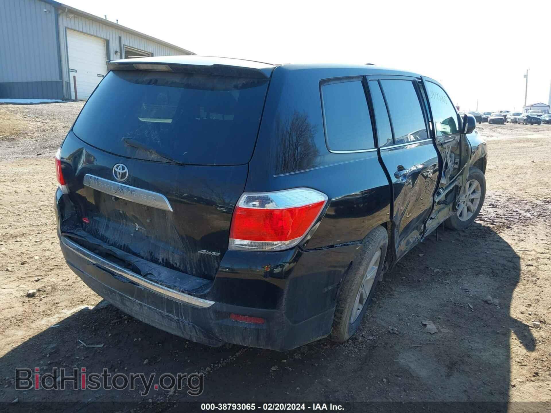 2013 TOYOTA HIGHLANDER - VIN: 5TDBK3EH8DS259101 - Фото 4
