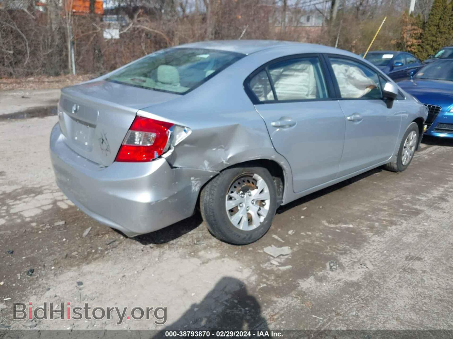 2012 HONDA CIVIC - VIN: 2HGFB2F55CH314831 - Фото 4