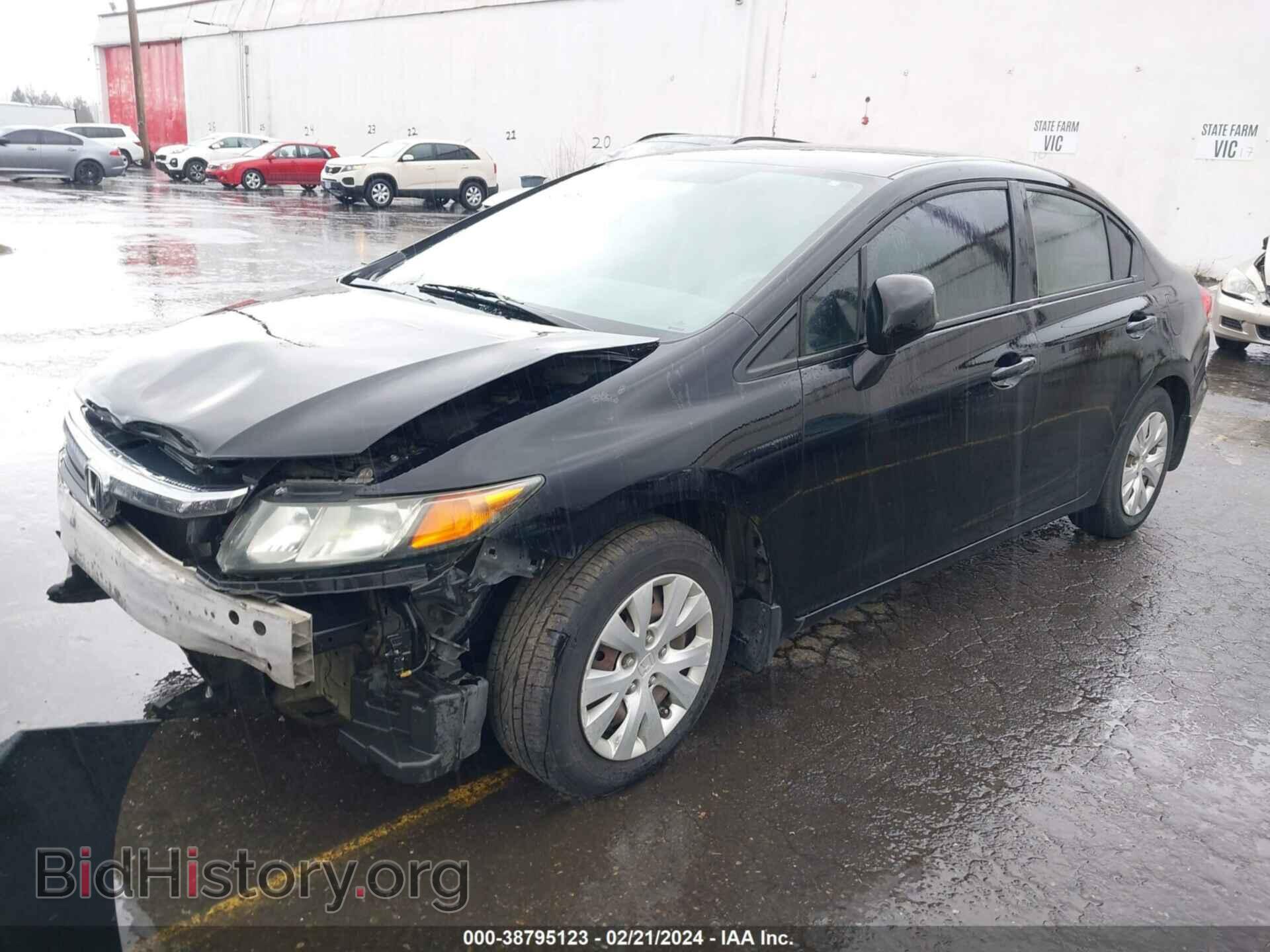 2012 HONDA CIVIC - VIN: 19XFB2F51CE357119 - Фото 2