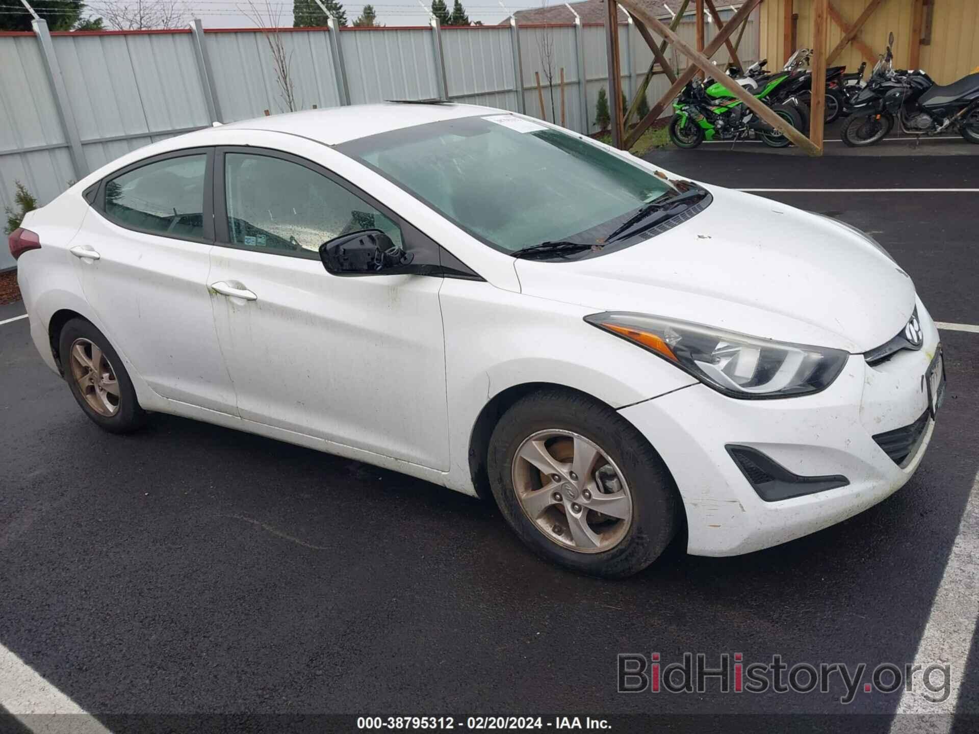 Photo 5NPDH4AE4FH573541 - HYUNDAI ELANTRA 2015