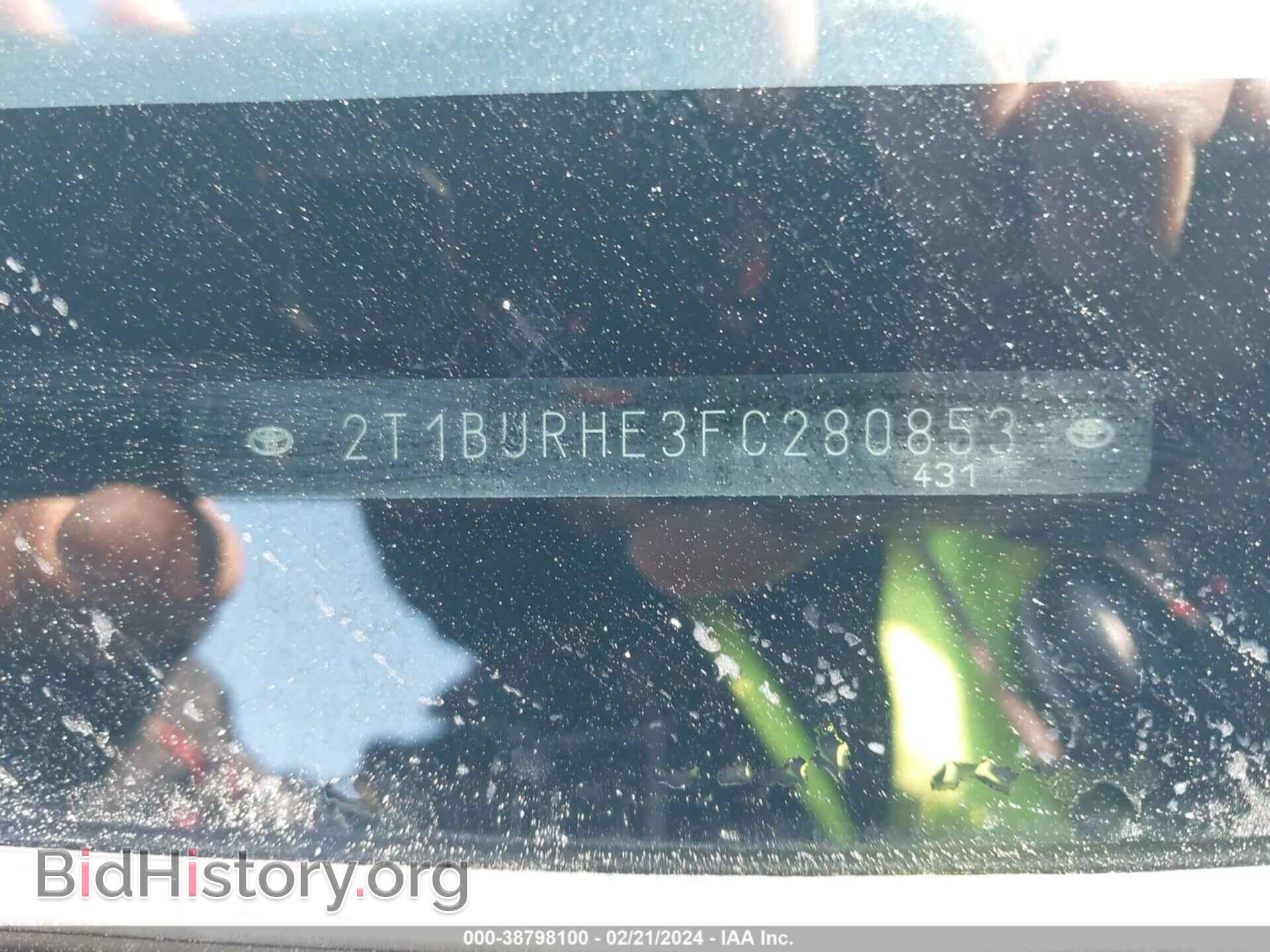 2015 TOYOTA COROLLA - VIN: 2T1BURHE3FC280853 - Фото 9