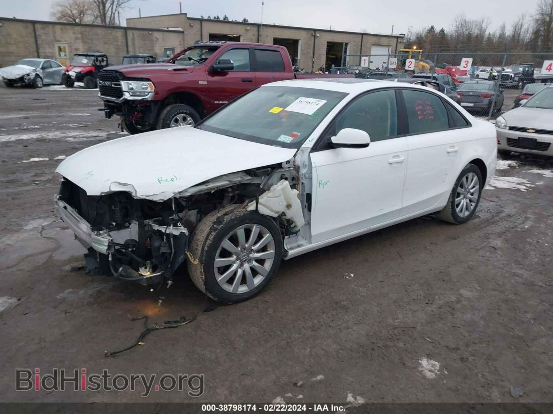 2013 AUDI A4 - VIN: WAUBFAFL7DN009931 - Фото 2