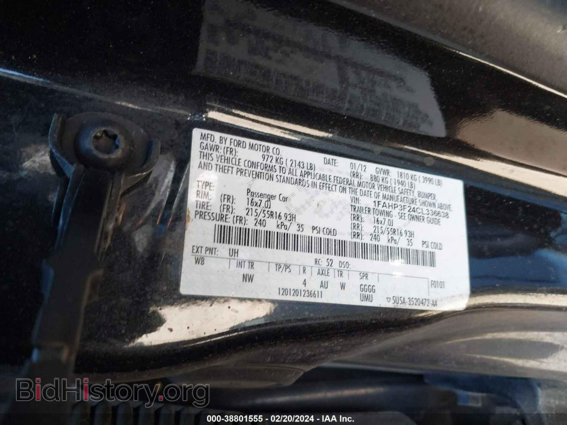 2012 FORD FOCUS - VIN: 1FAHP3F24CL336638 - Photo 9