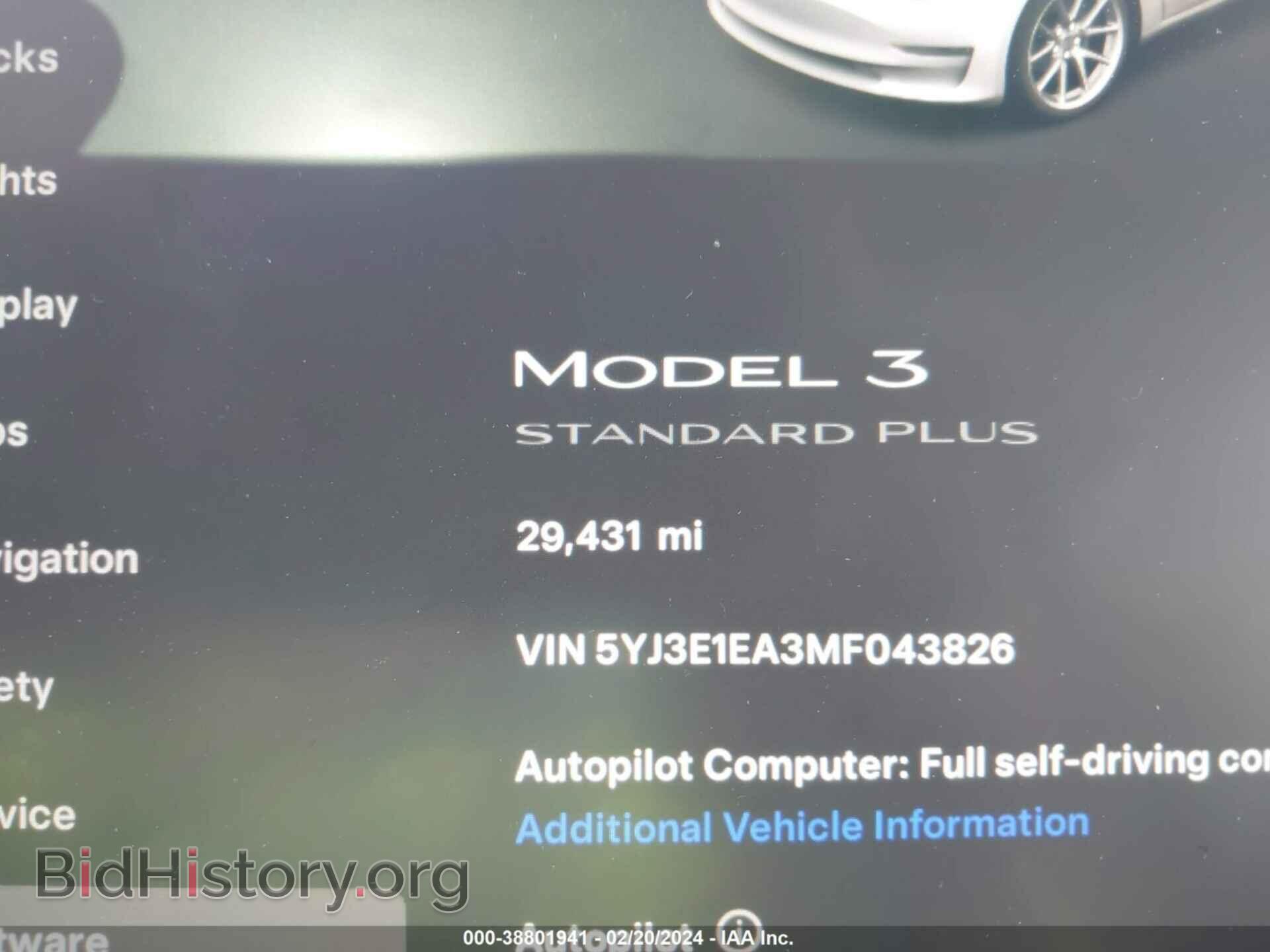 2021 TESLA MODEL 3 - VIN: 5YJ3E1EA3MF043826 - Фото 7