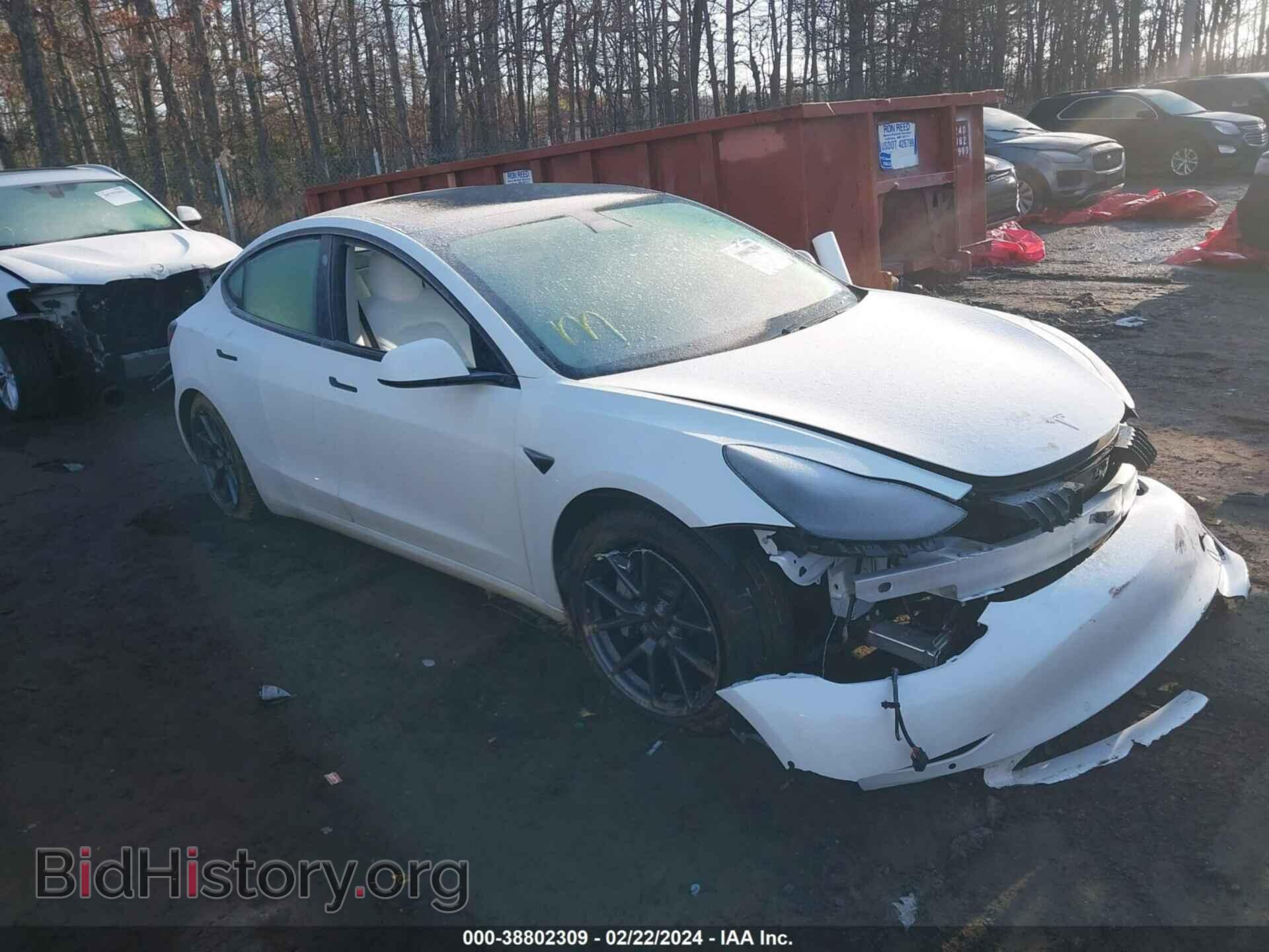 Photo 5YJ3E1EA3MF018506 - TESLA MODEL 3 2021