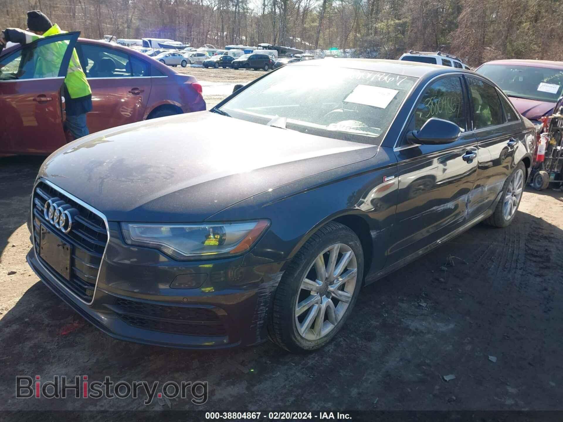 2013 AUDI A6 - VIN: WAUHGAFC2DN045680 - Фото 2
