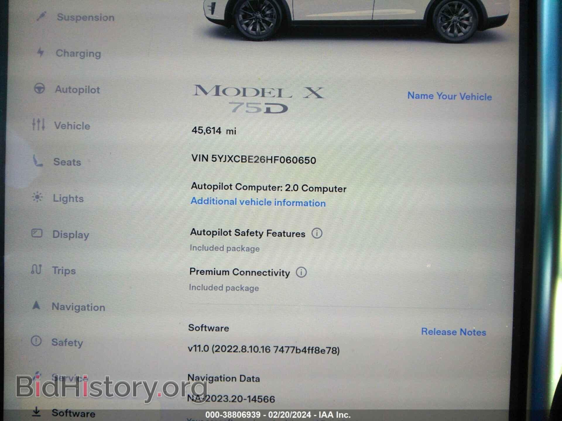2017 TESLA MODEL X - VIN: 5YJXCBE26HF060650 - Фото 7