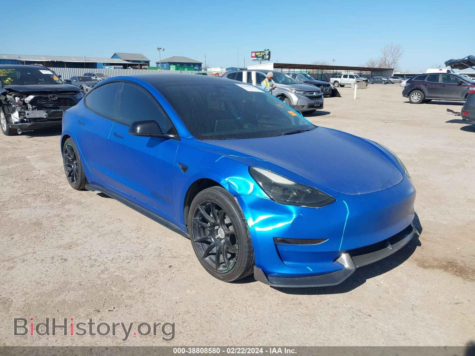 Photo 5YJ3E1EA3NF318533 - TESLA MODEL 3 2022