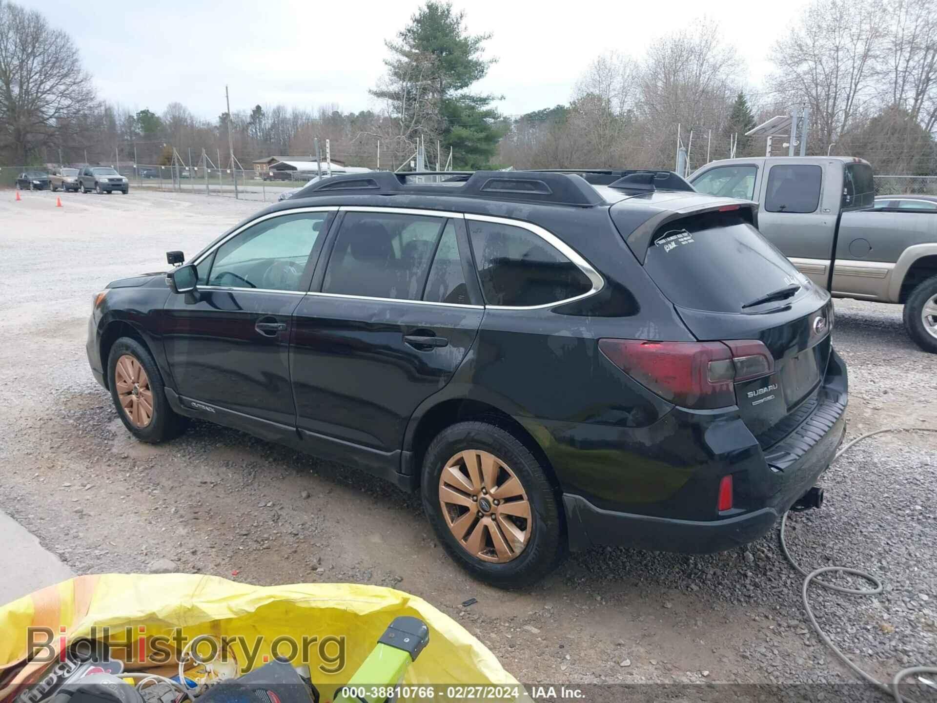 2016 SUBARU OUTBACK - VIN: 4S4BSAFC2G3322363 - Фото 3