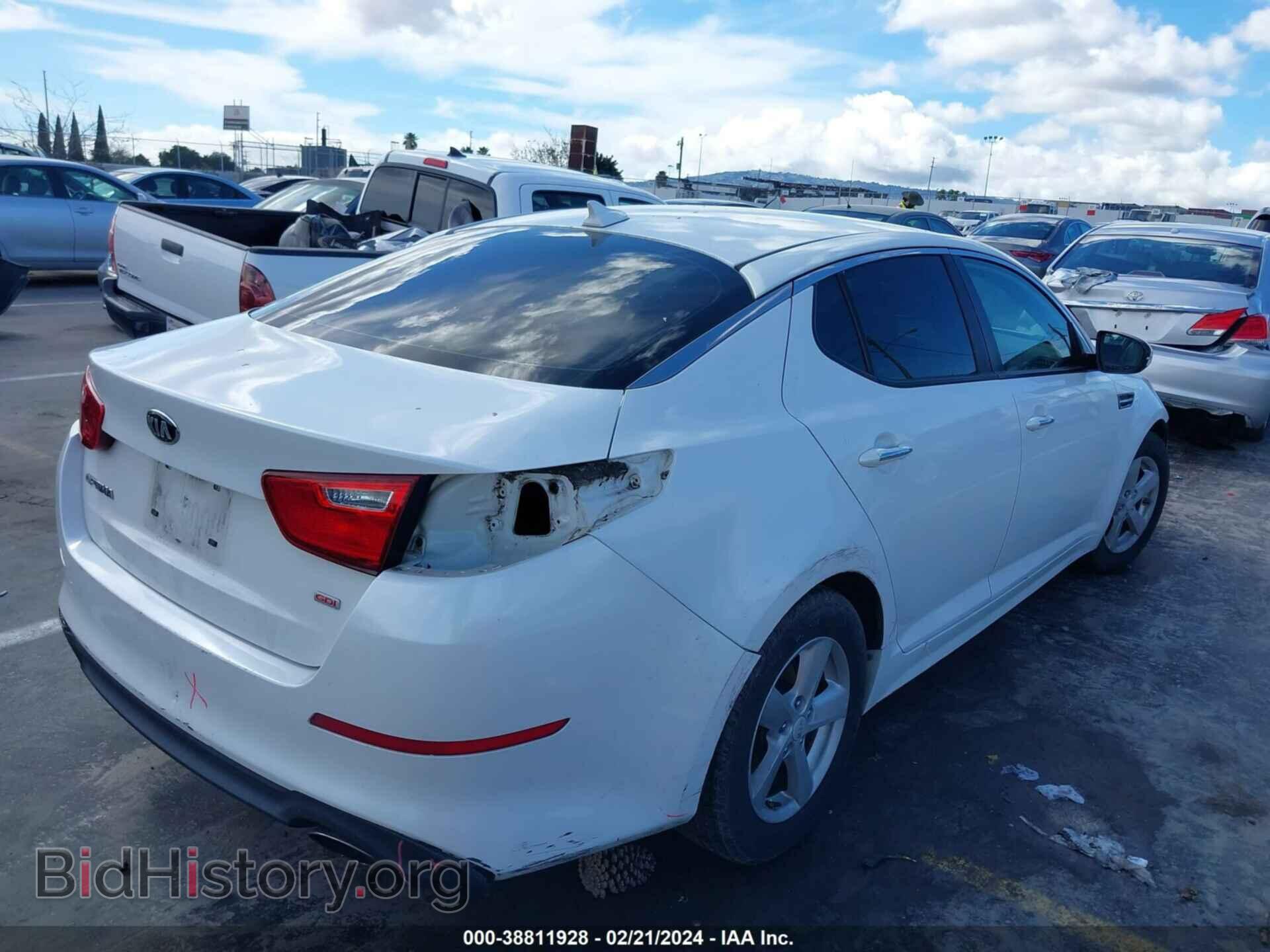 2014 KIA OPTIMA - VIN: KNAGM4A76E5499075 - Фото 4