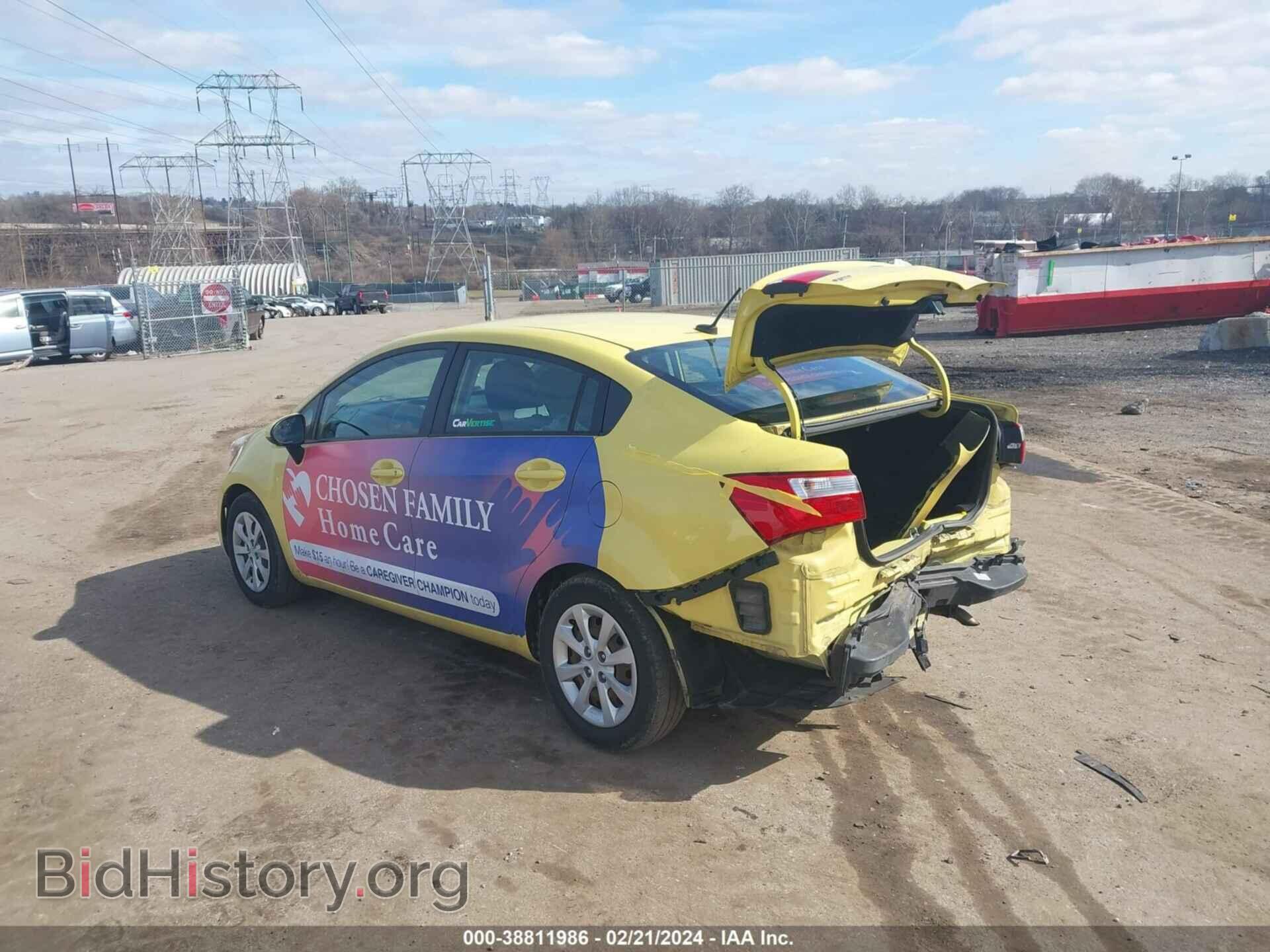 2016 KIA RIO - VIN: KNADM4A32G6604241 - Фото 3