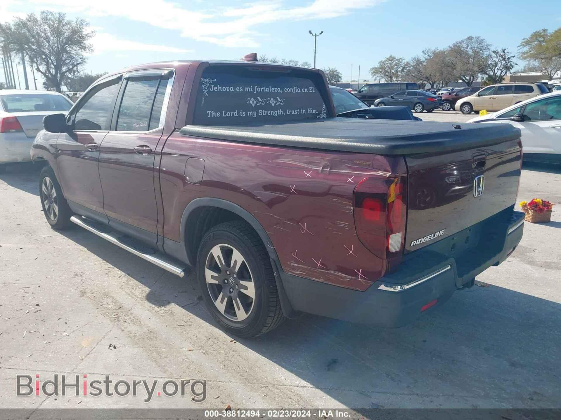 2018 HONDA RIDGELINE - VIN: 5FPYK2F59JB002996 - Фото 3