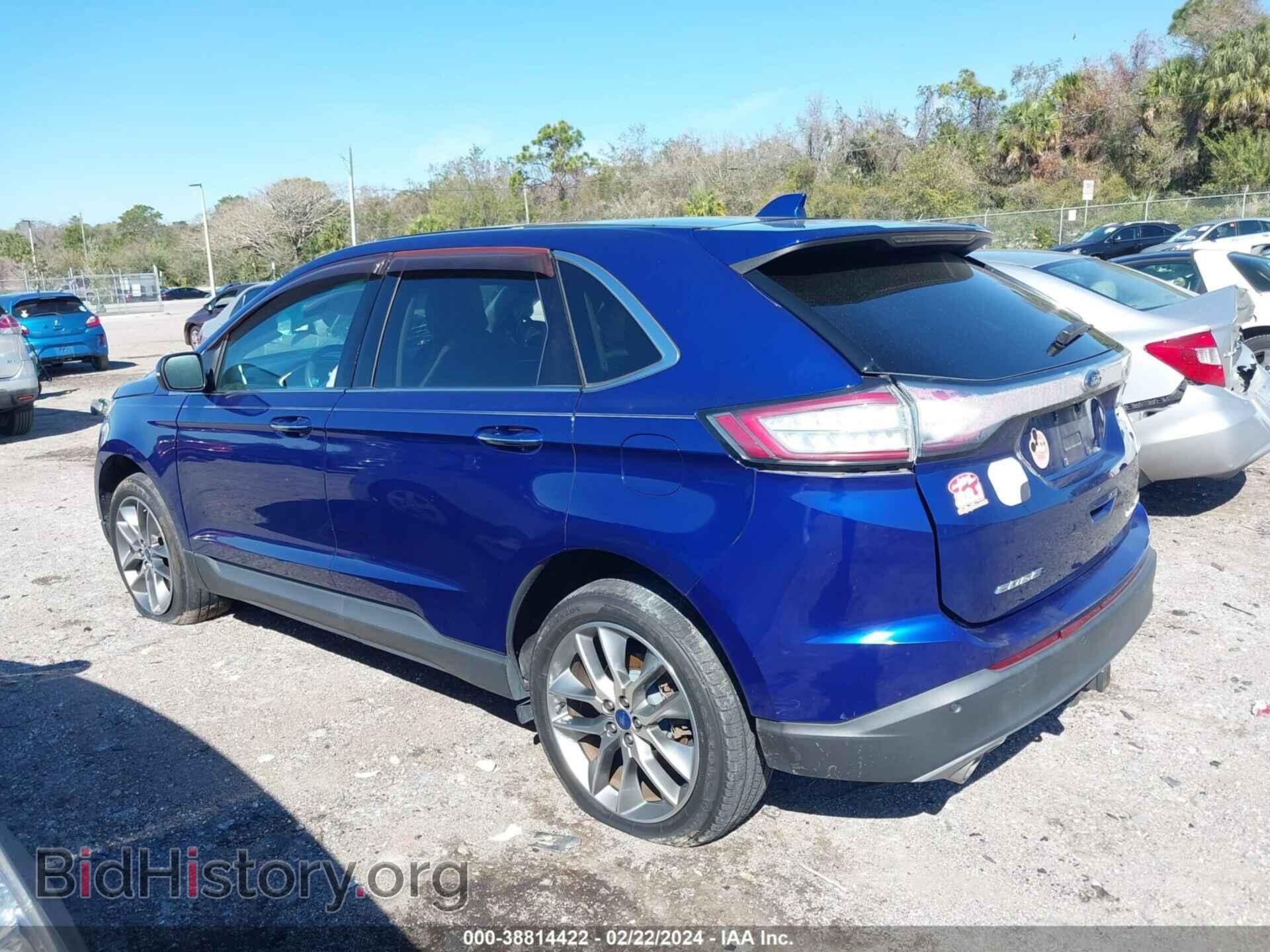 2015 FORD EDGE - VIN: 2FMTK3K80FBC02237 - Фото 3