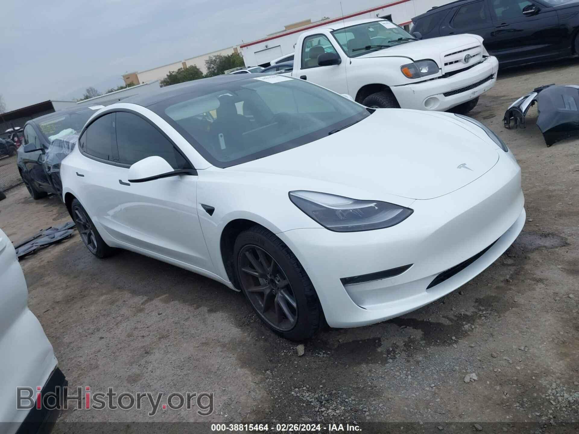Photo 5YJ3E1EA5MF052687 - TESLA MODEL 3 2021
