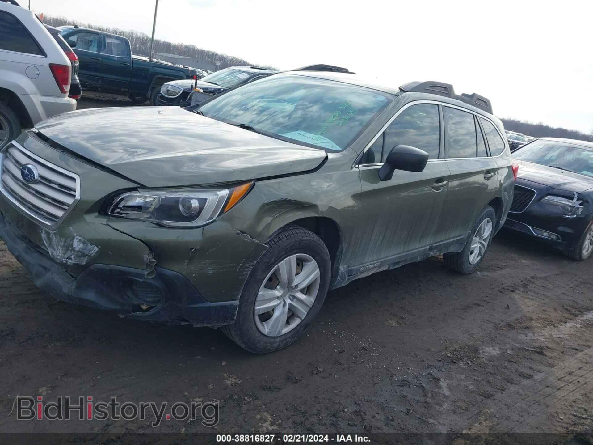 2016 SUBARU OUTBACK - VIN: 4S4BSBAC0G3355195 - Фото 2