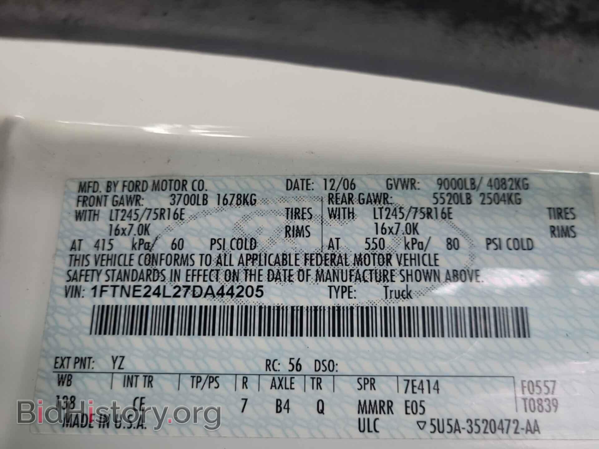 2007 FORD E-250 - VIN: 1FTNE24L27DA44205 - Фото 35