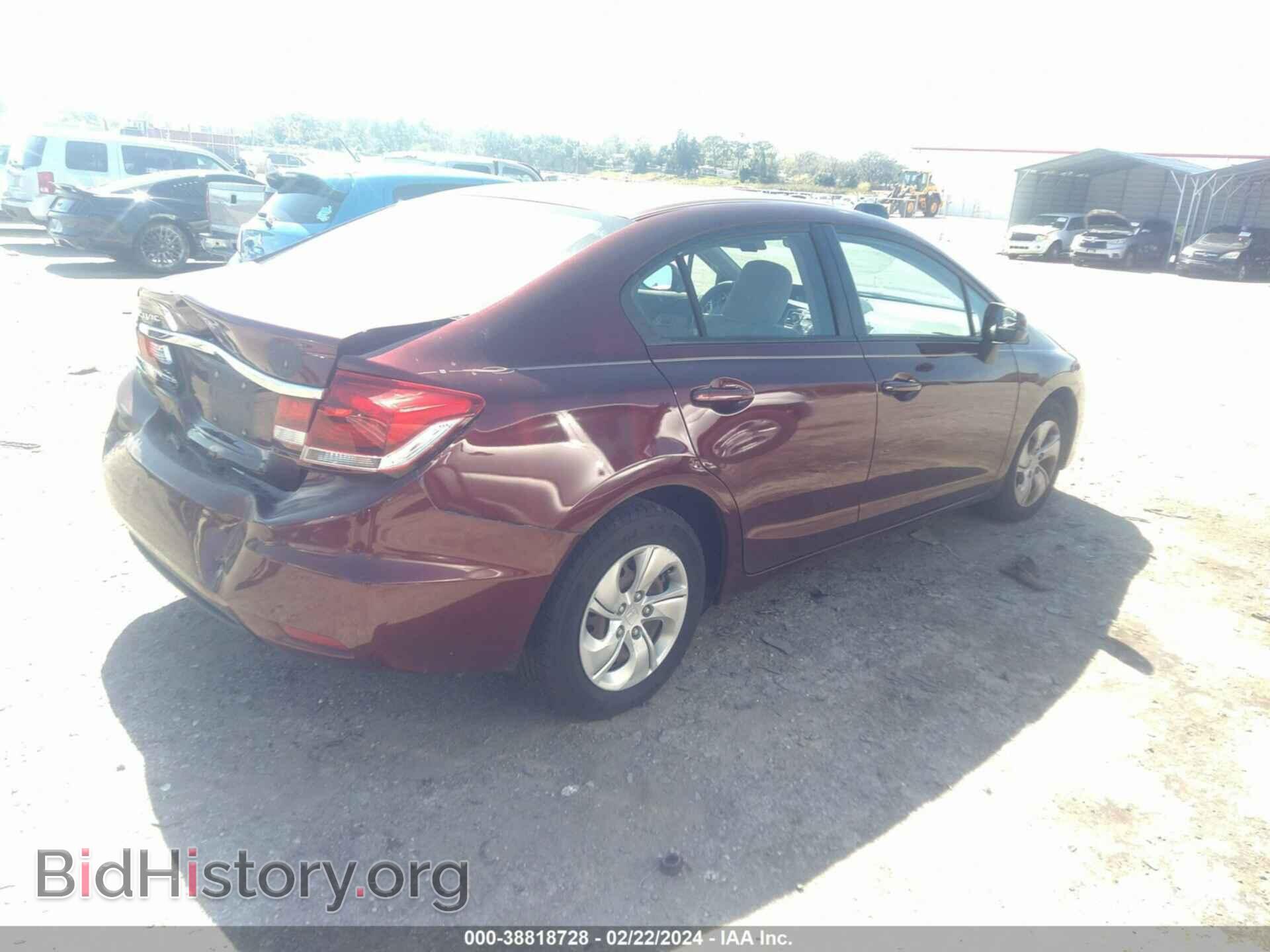 2013 HONDA CIVIC - VIN: 19XFB2F53DE066252 - Фото 4