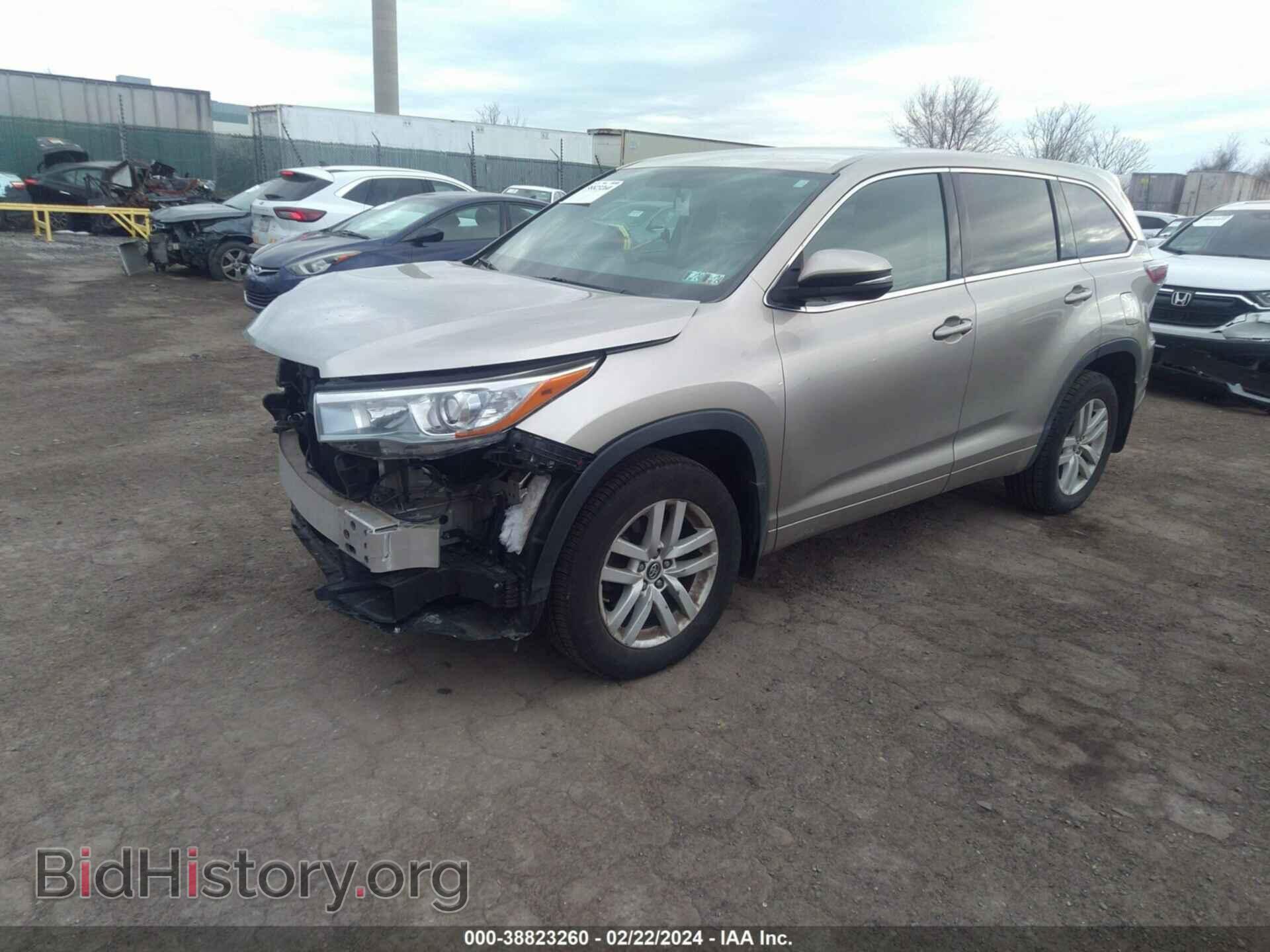 2016 TOYOTA HIGHLANDER - VIN: 5TDBKRFH7GS328043 - Фото 2