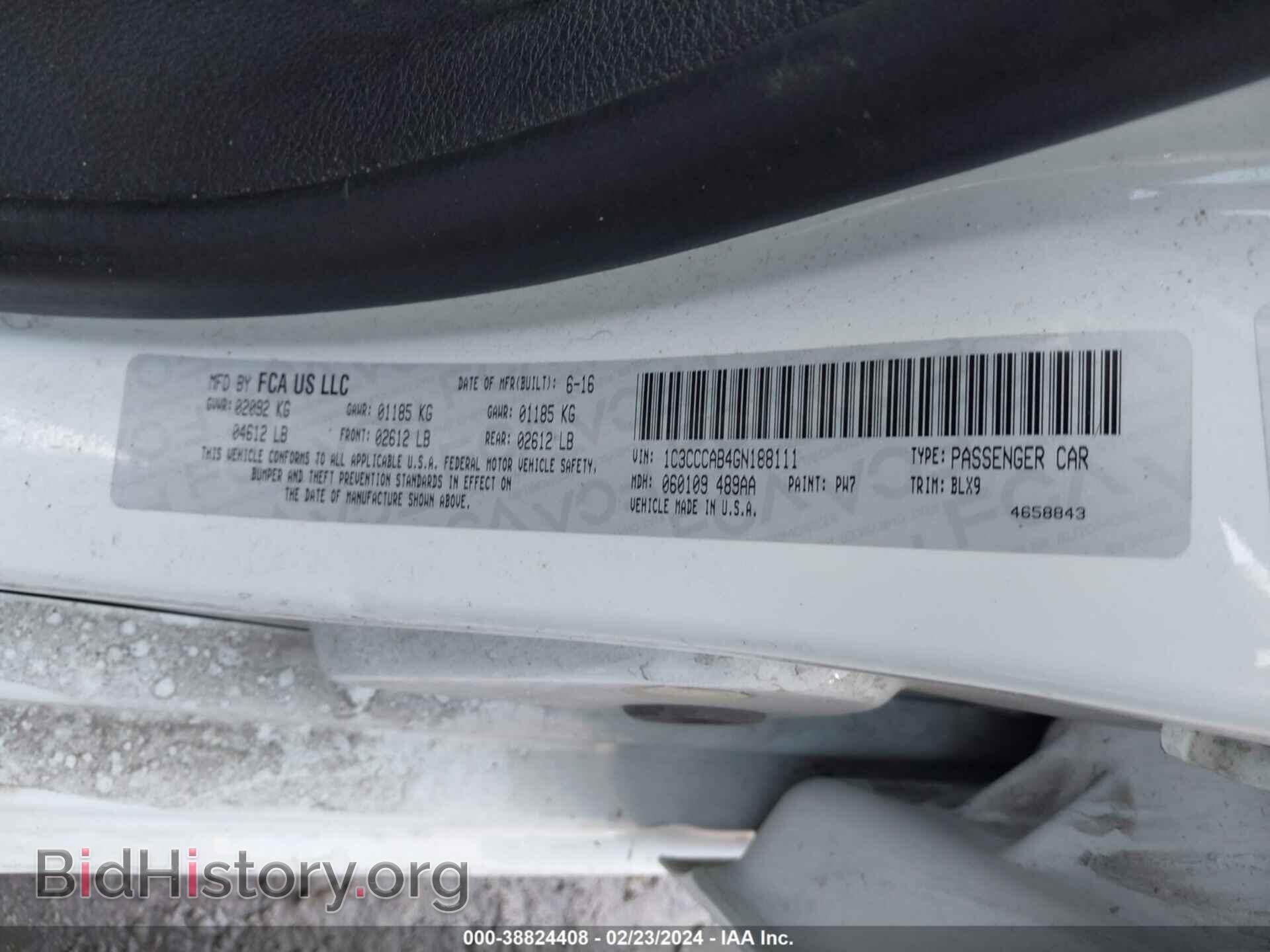 2016 CHRYSLER 200 - VIN: 1C3CCCAB4GN188111 - Photo 9