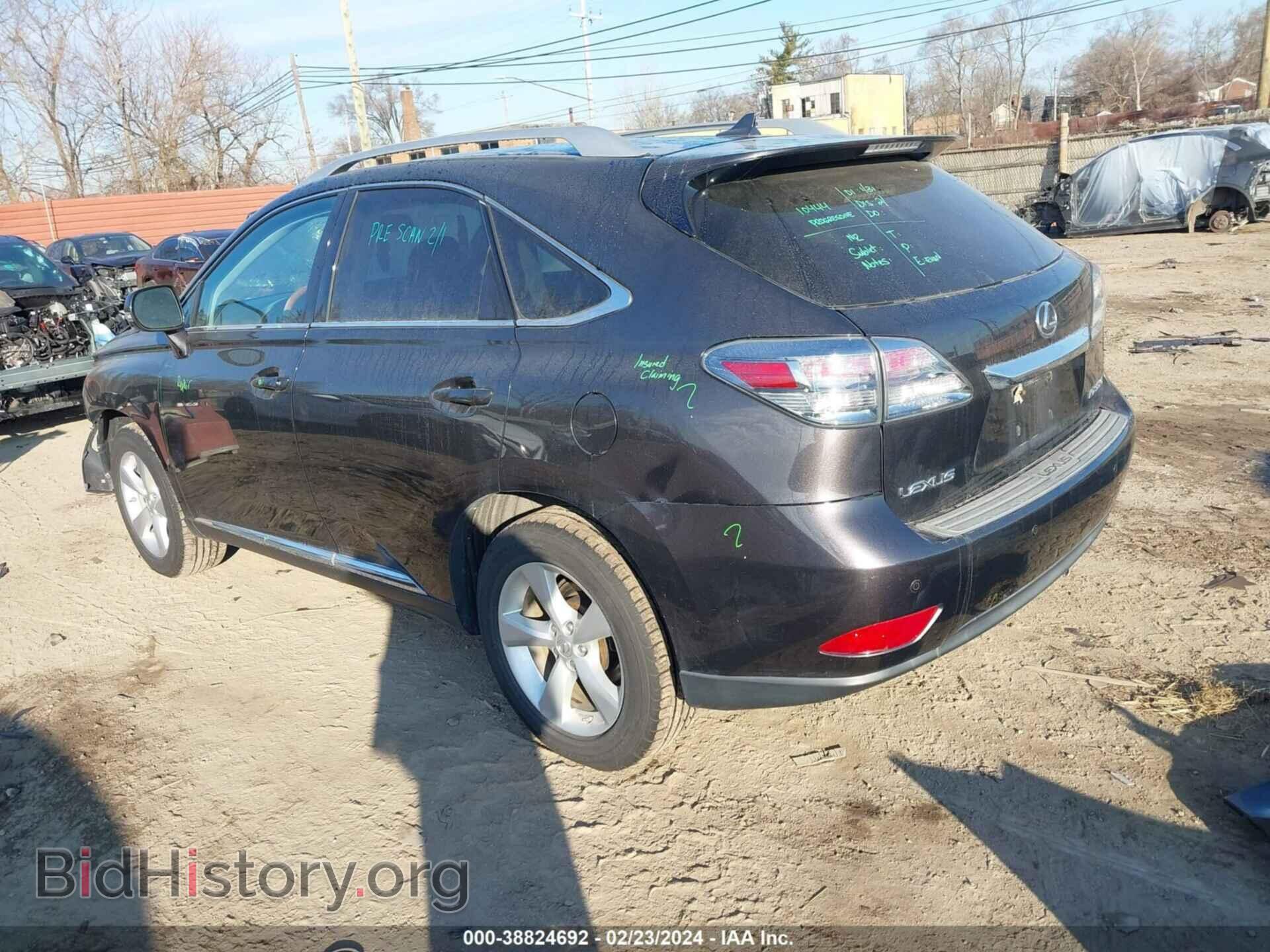 2010 LEXUS RX 350 - VIN: 2T2BK1BA6AC024806 - Фото 3