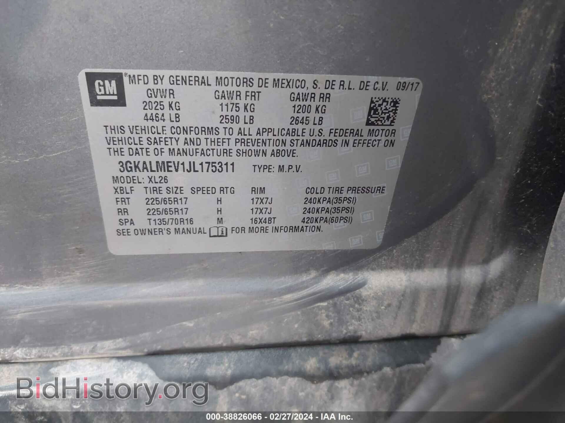 2018 GMC TERRAIN - VIN: 3GKALMEV1JL175311 - Фото 9