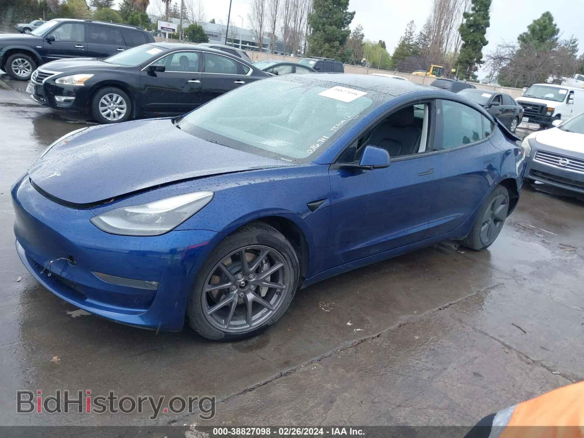 2021 TESLA MODEL 3 - VIN: 5YJ3E1EB7MF076711 - Фото 2