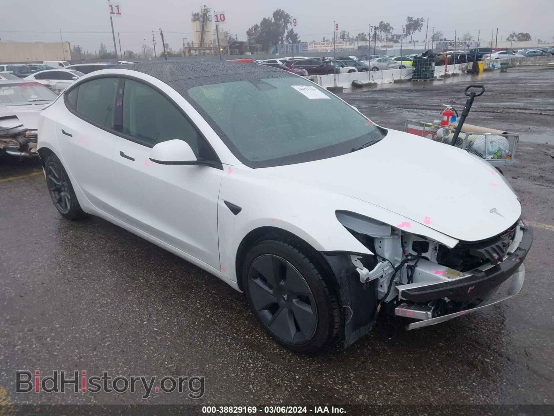 Photo 5YJ3E1EA9MF930752 - TESLA MODEL 3 2021