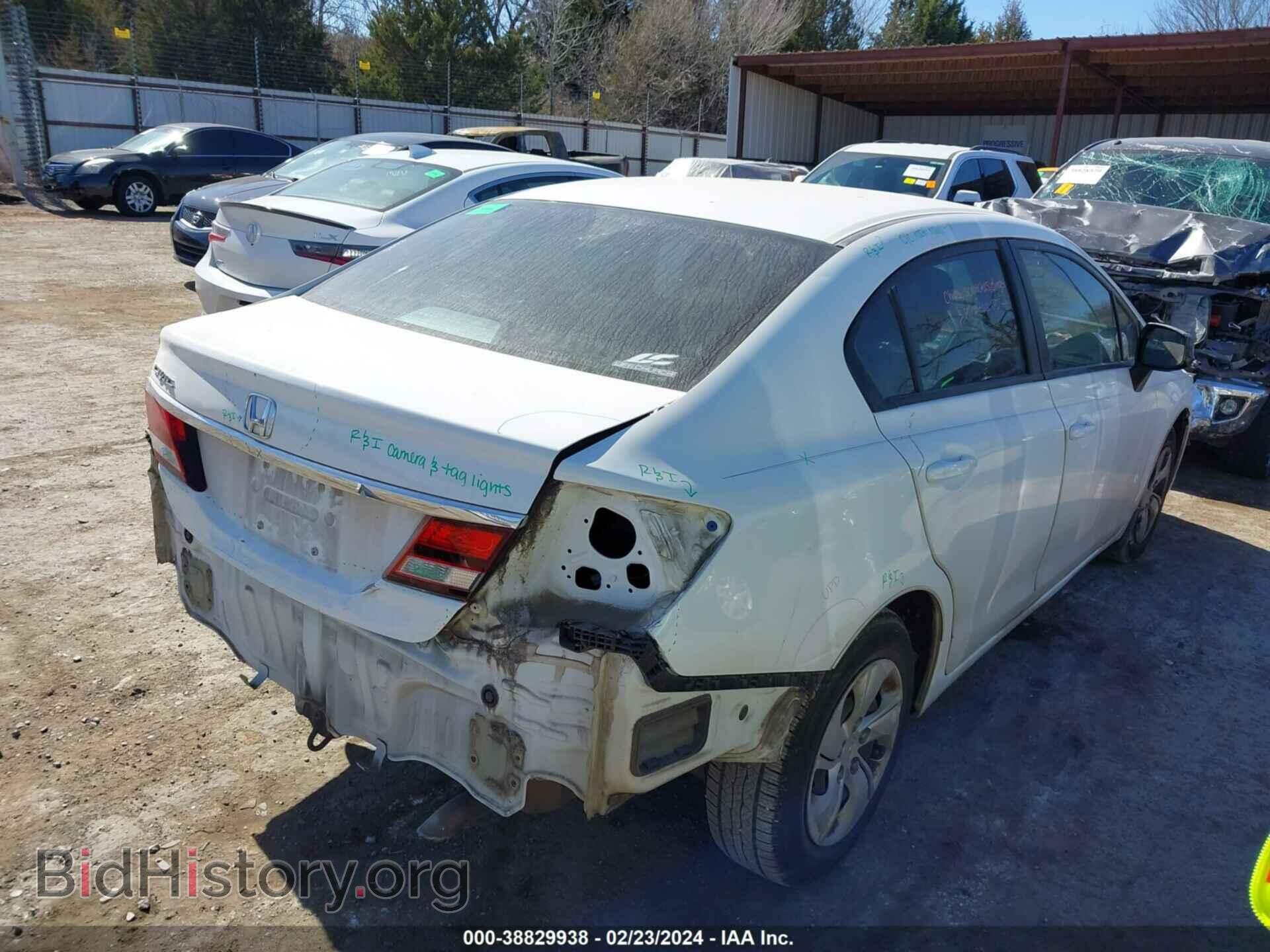 2013 HONDA CIVIC - VIN: 2HGFB2F57DH554335 - Фото 4