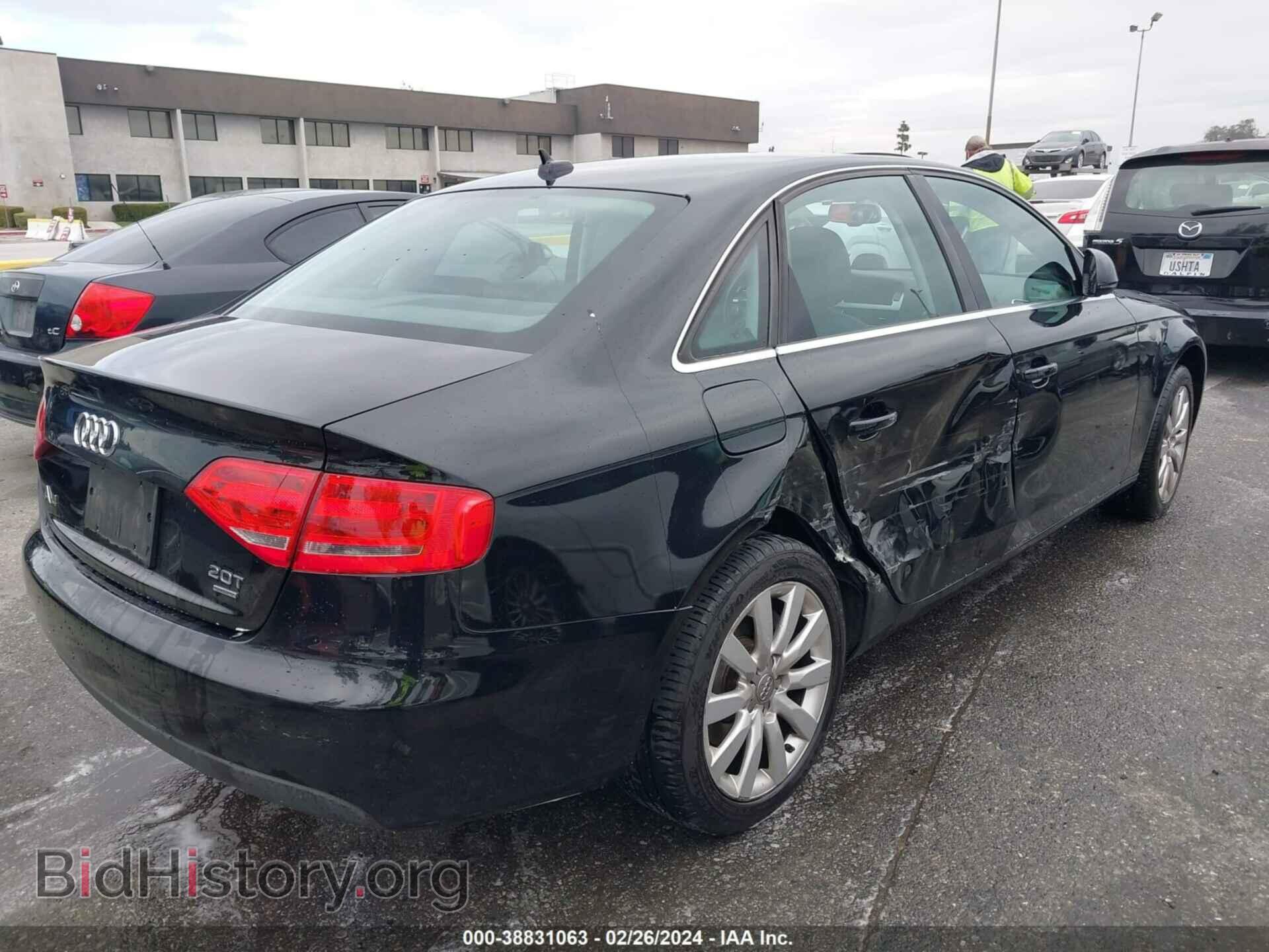 2009 AUDI A4 - VIN: WAUSF78K19N017618 - Фото 4