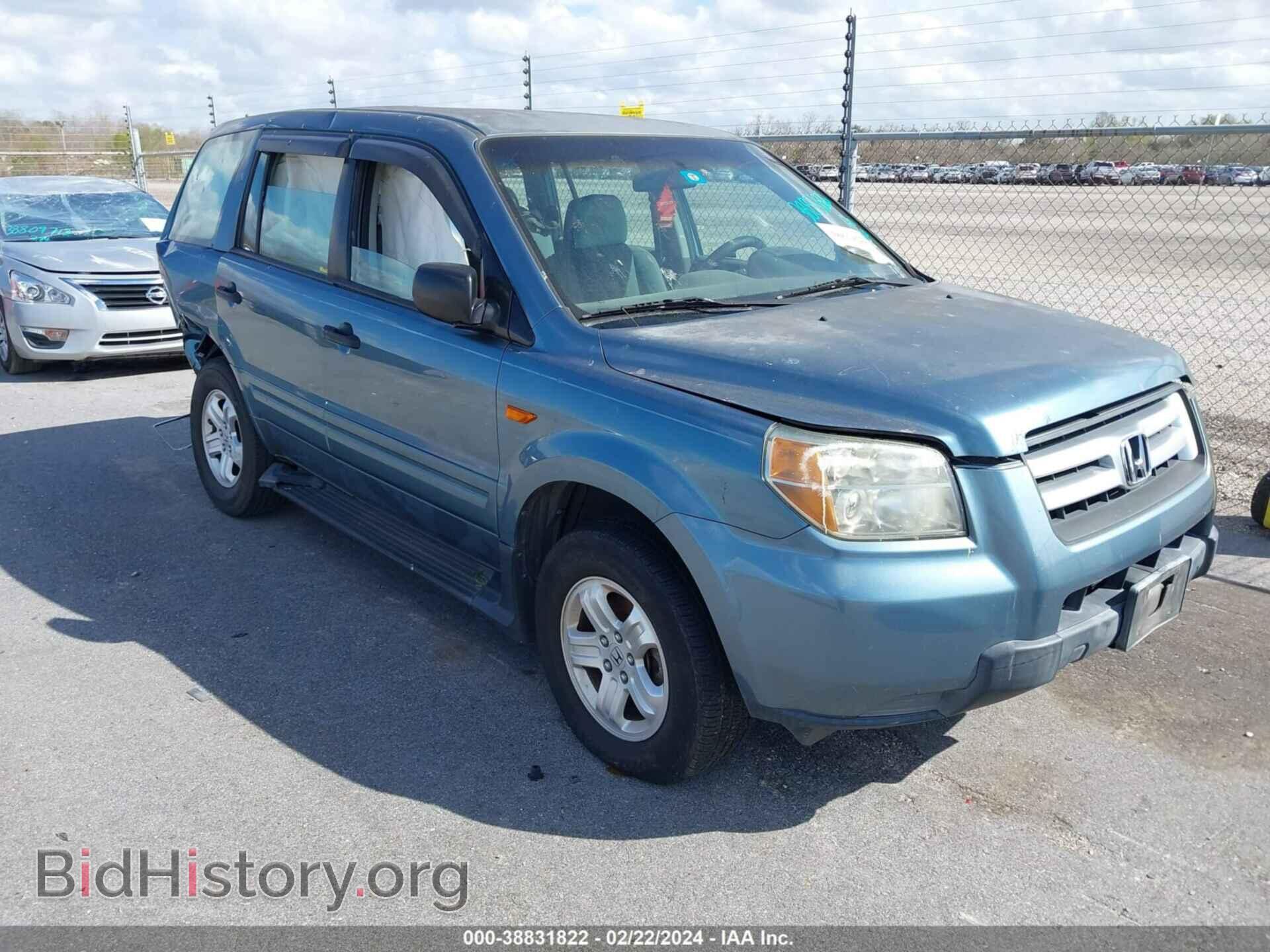 Photo 5FNYF28126B037801 - HONDA PILOT 2006