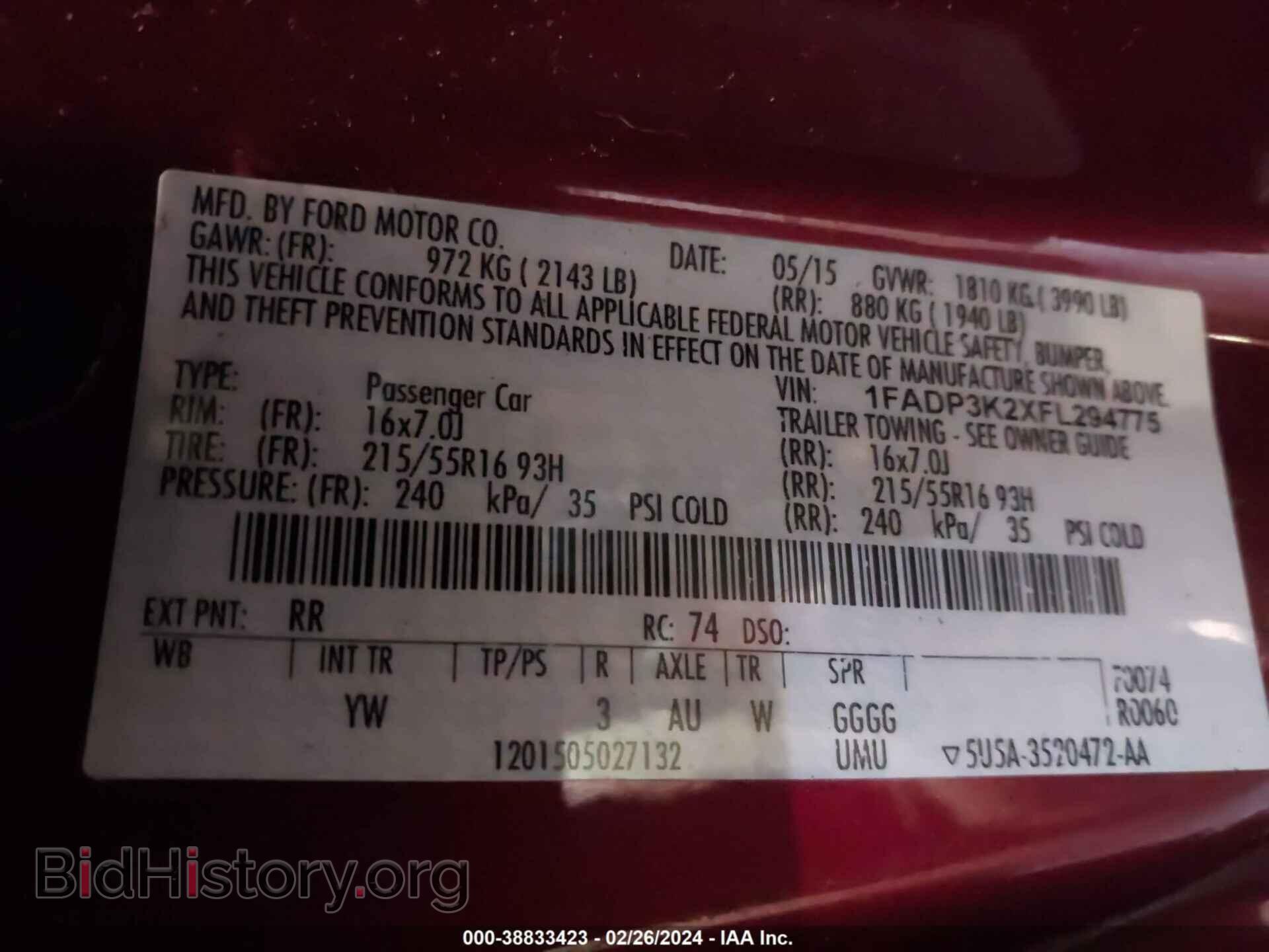 2015 FORD FOCUS - VIN: 1FADP3K2XFL294775 - Photo 9