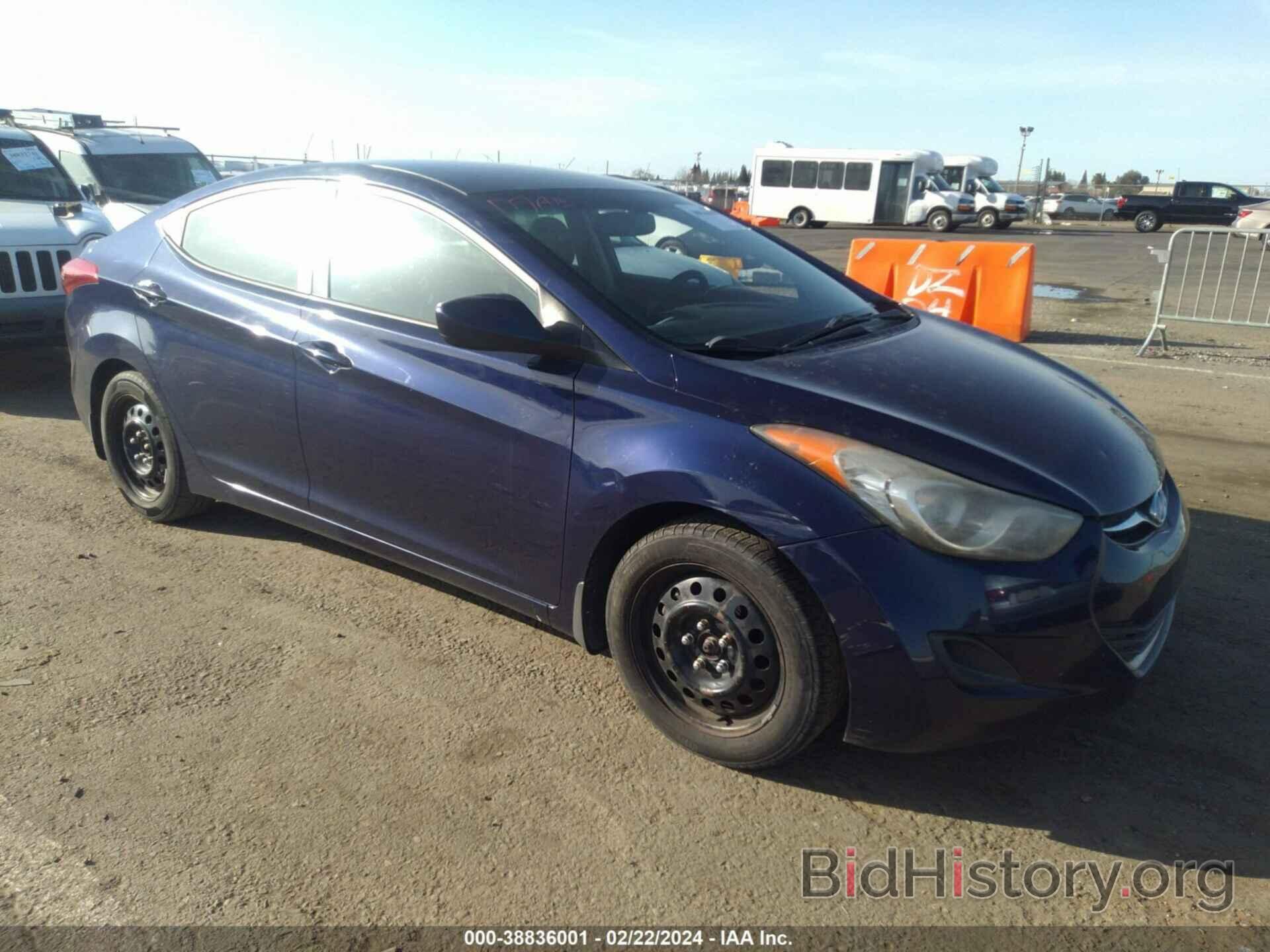 Photo 5NPDH4AE8CH146472 - HYUNDAI ELANTRA 2012