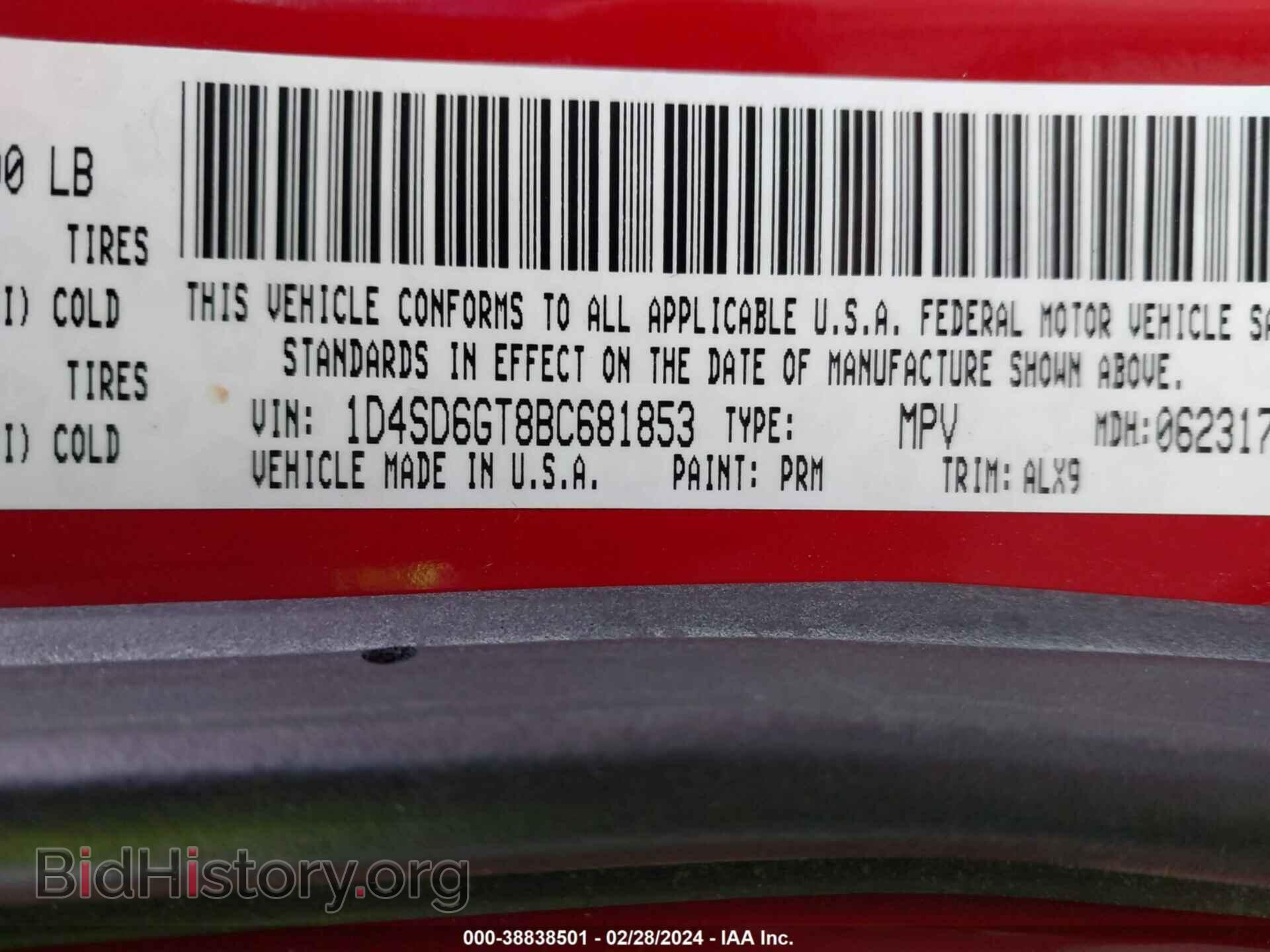 2011 DODGE DURANGO - VIN: 1D4SD6GT8BC681853 - Photo 9