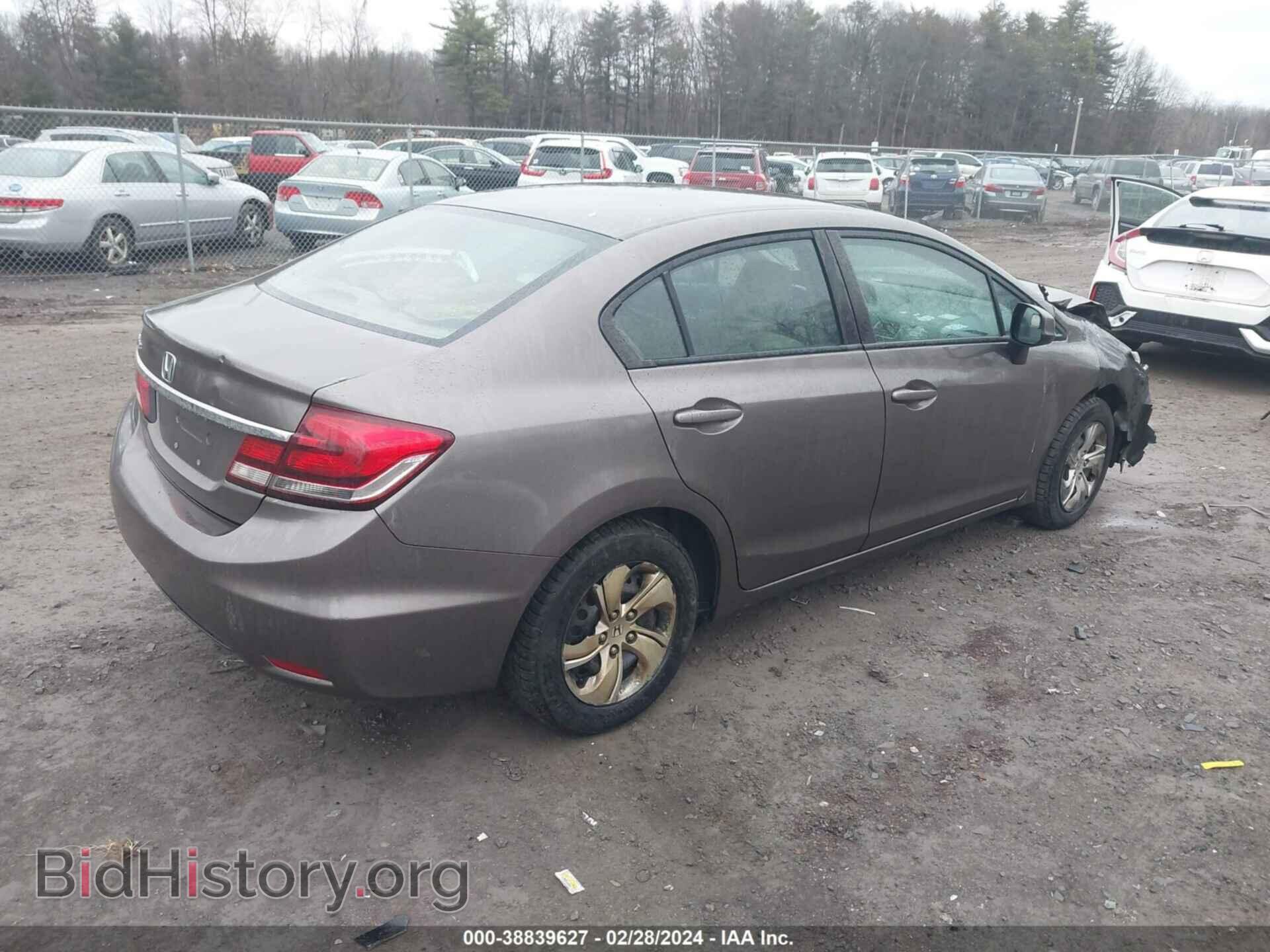 2013 HONDA CIVIC - VIN: 2HGFB2F59DH509929 - Фото 4