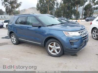 2018 Ford EXPLORER XLT, синий — VIN 1FM5K7D87JGB60017, IAAI